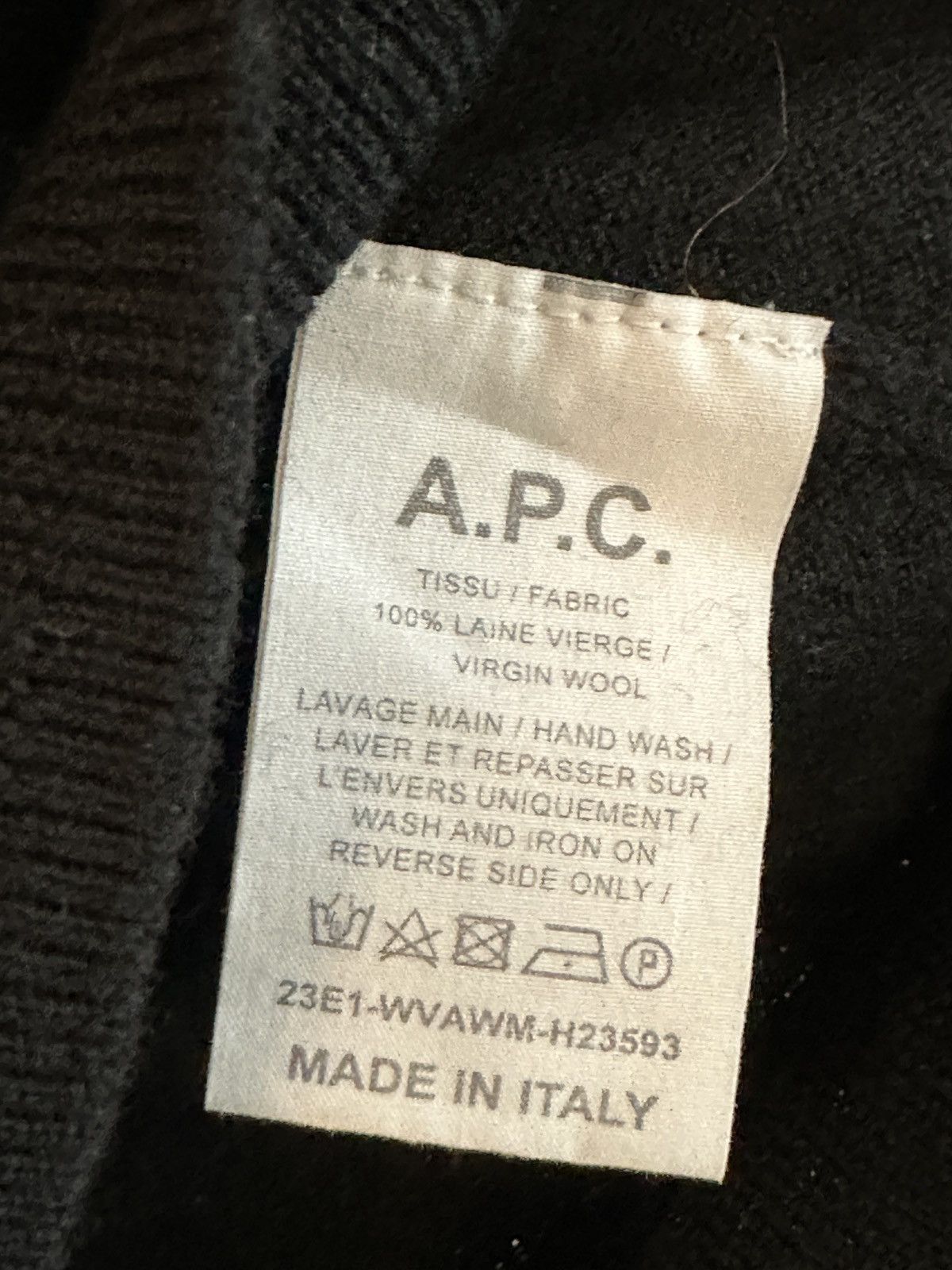 A.P.C. A.P.C. 100% Virgin Wool Polo Size US M / EU 48-50 / 2 - 6 Thumbnail