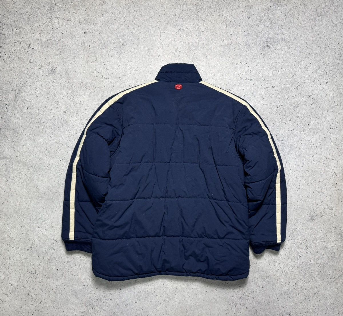 Nike Nike Athletic Swoosh Vintage Down Puffer Jacket Y2K Drill Size US XL / EU 56 / 4 - 2 Thumbnail