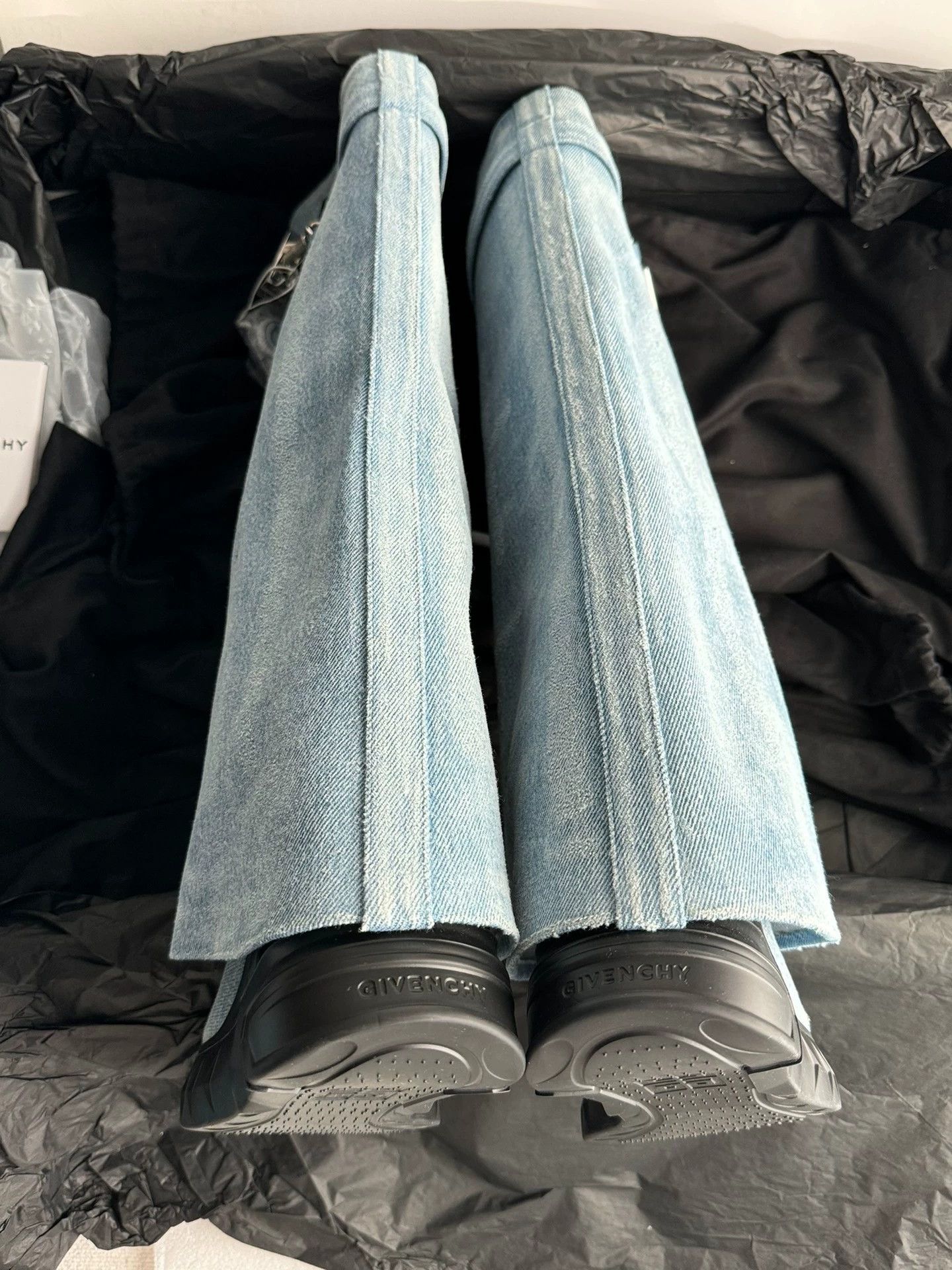 Givenchy Givenchy Shark Lock Long Denim Blue Boots Size US 5.5 / IT 35.5 - 5 Thumbnail