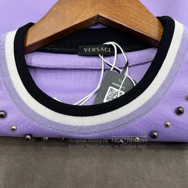 Versace Versace Women's Purple Polyester Sweatshirt . Size M / US 6-8 / IT 42-44 - 3 Thumbnail