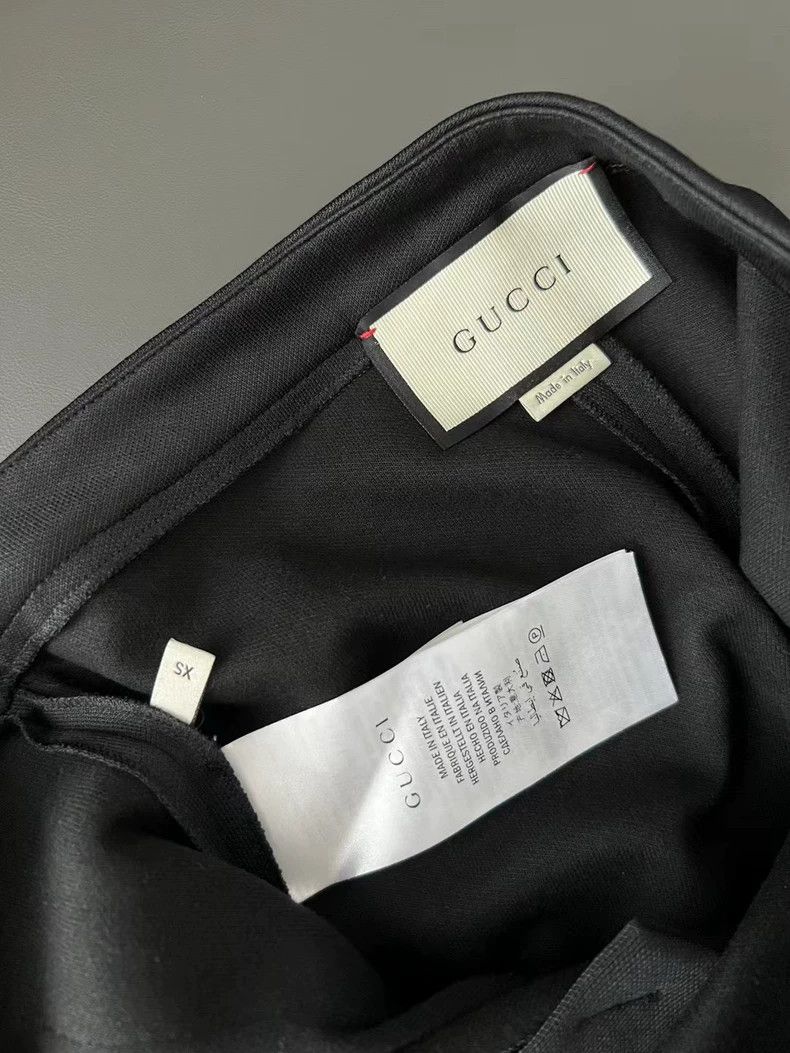 Gucci Gucci Size XS Step on the embroidered flower black leggings Size US 30 / EU 46 - 4 Thumbnail