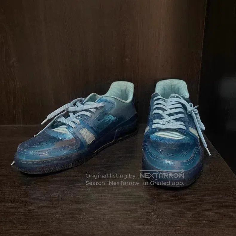 Louis Vuitton Blue jelly PVC trainer casual shoes