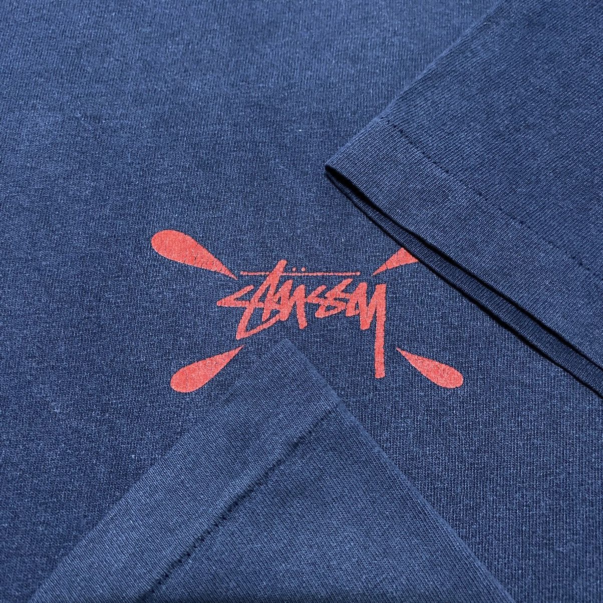 Stussy × Vintage Rare‼️🔥Vintage Stussy Paint Design SpellOut T-Shirt Size US XS / EU 42 / 0 - 9 Thumbnail