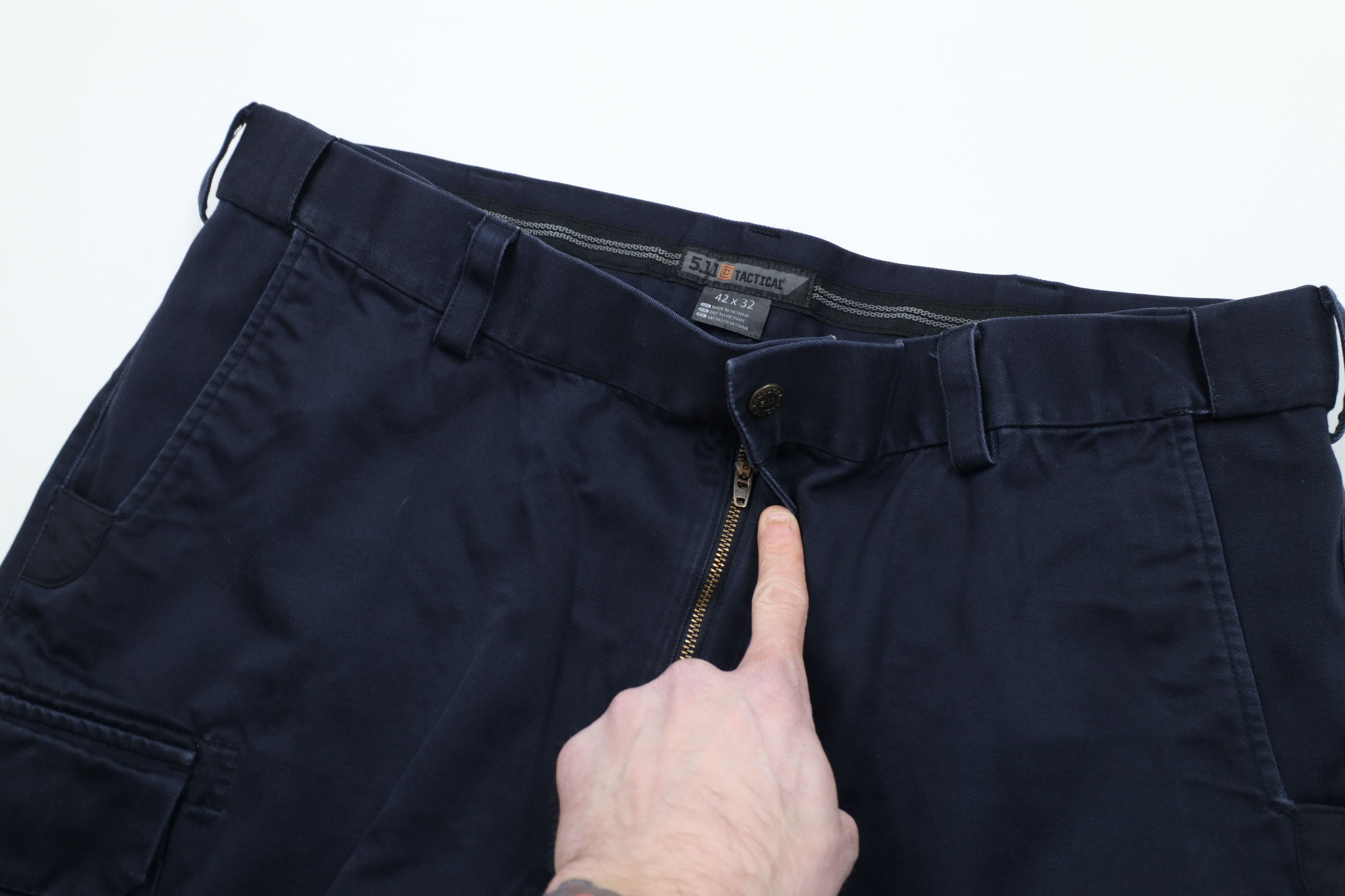 Vintage 5.11 Tactical Series Company Double Knee Cargo Pants Blue Size US 42 / EU 58 - 7 Thumbnail