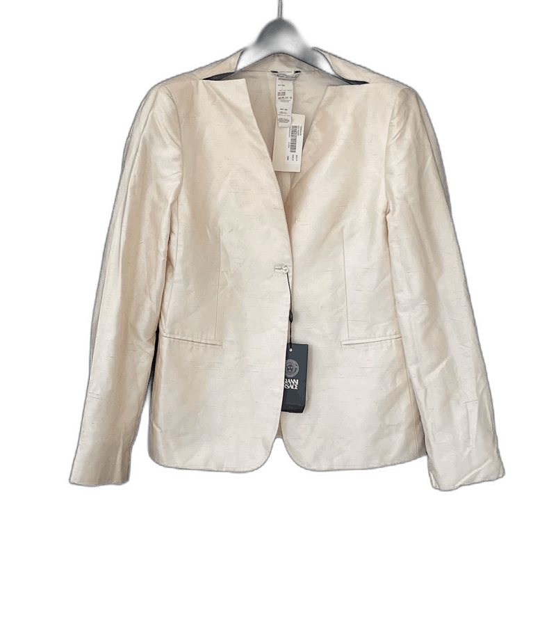 Versace Gianni Versace Women's Silk Blazer Jacket Size L / US 10 / IT 46 - 1 Thumbnail