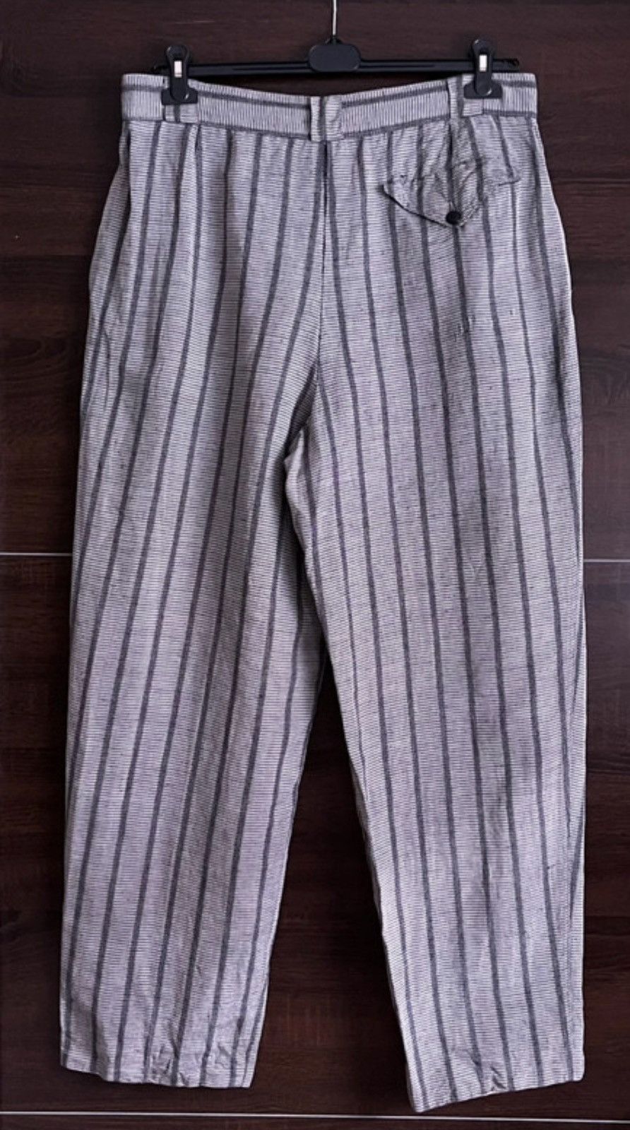 Versace Gianni Versace vintage linen stripped pants hipster rare Size US 34 / EU 50 - 6 Thumbnail