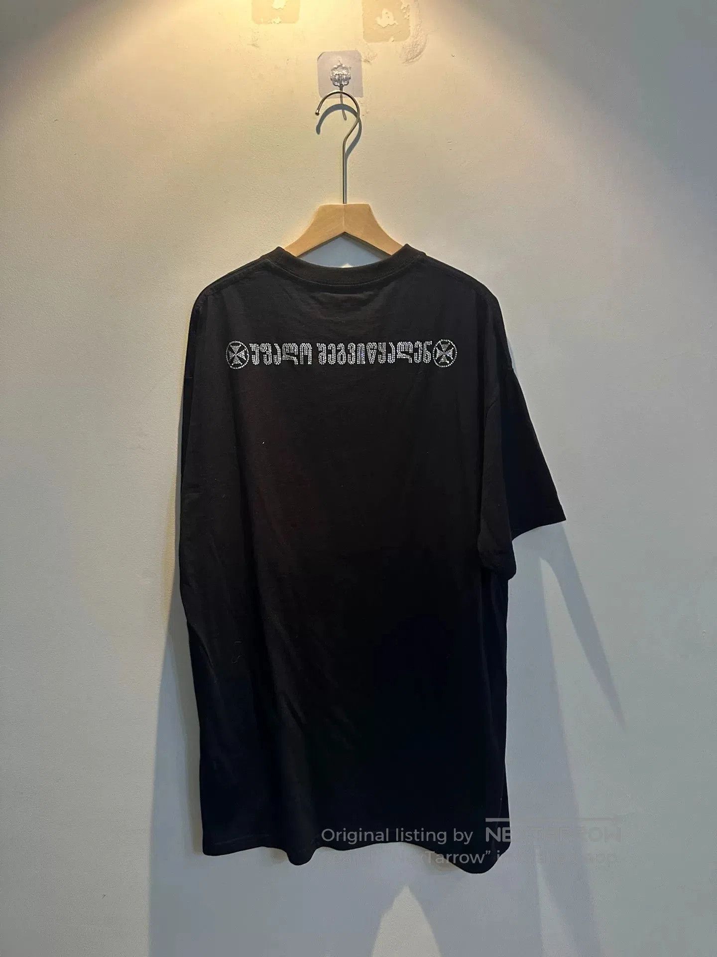 Vetements vetements black short sleeve shirt with rhinestones. Size US XS / EU 42 / 0 - 2 Thumbnail