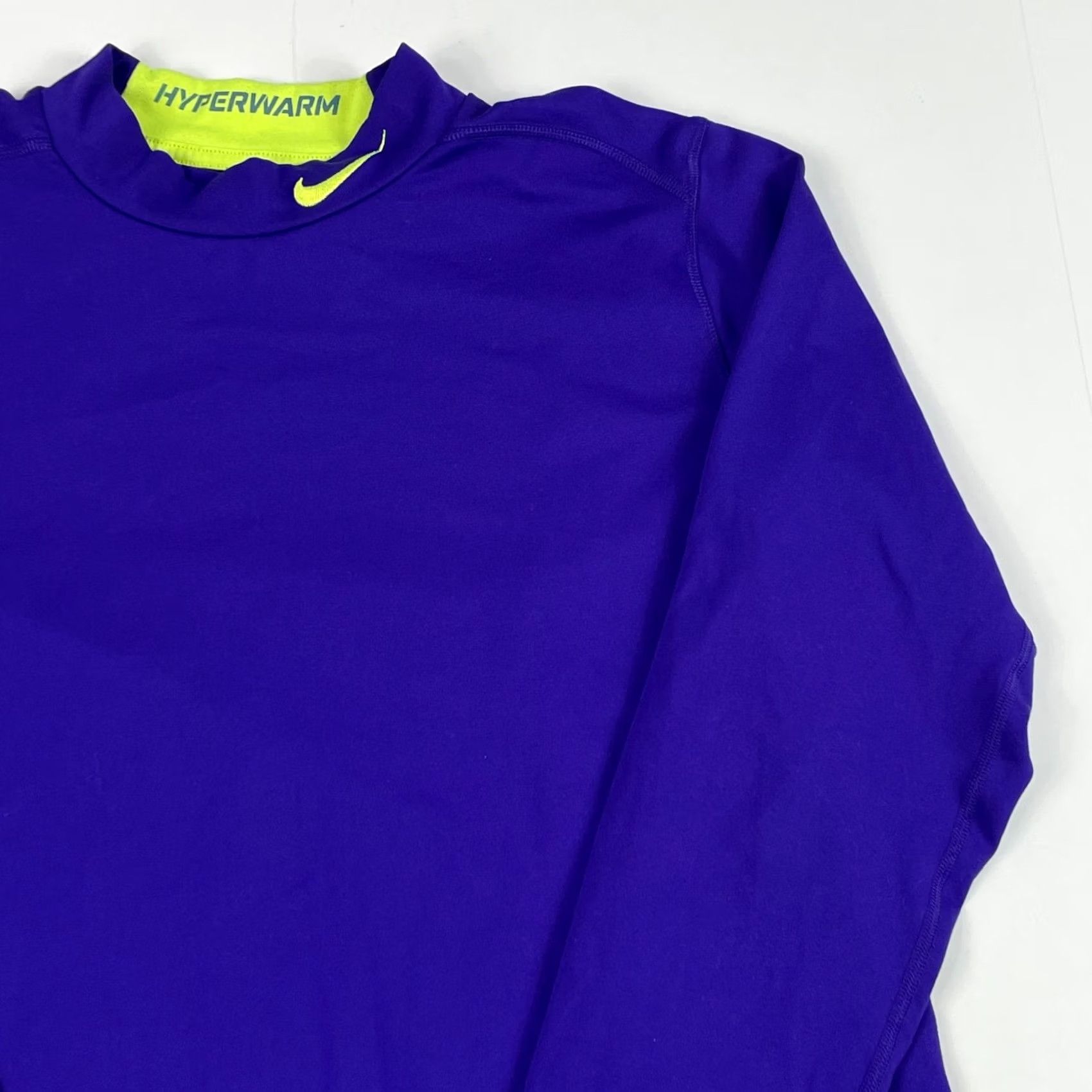 Nike Nike Pro Combat Dri-FIT Shirt Mens Large Purple Basalayer Compression Hyperwarm Dri-Fit, Mock Neck, Long Sleeve, Athletic, VINTAGE? (If vintage) Size US L / EU 52-54 / 3 - 3 Thumbnail