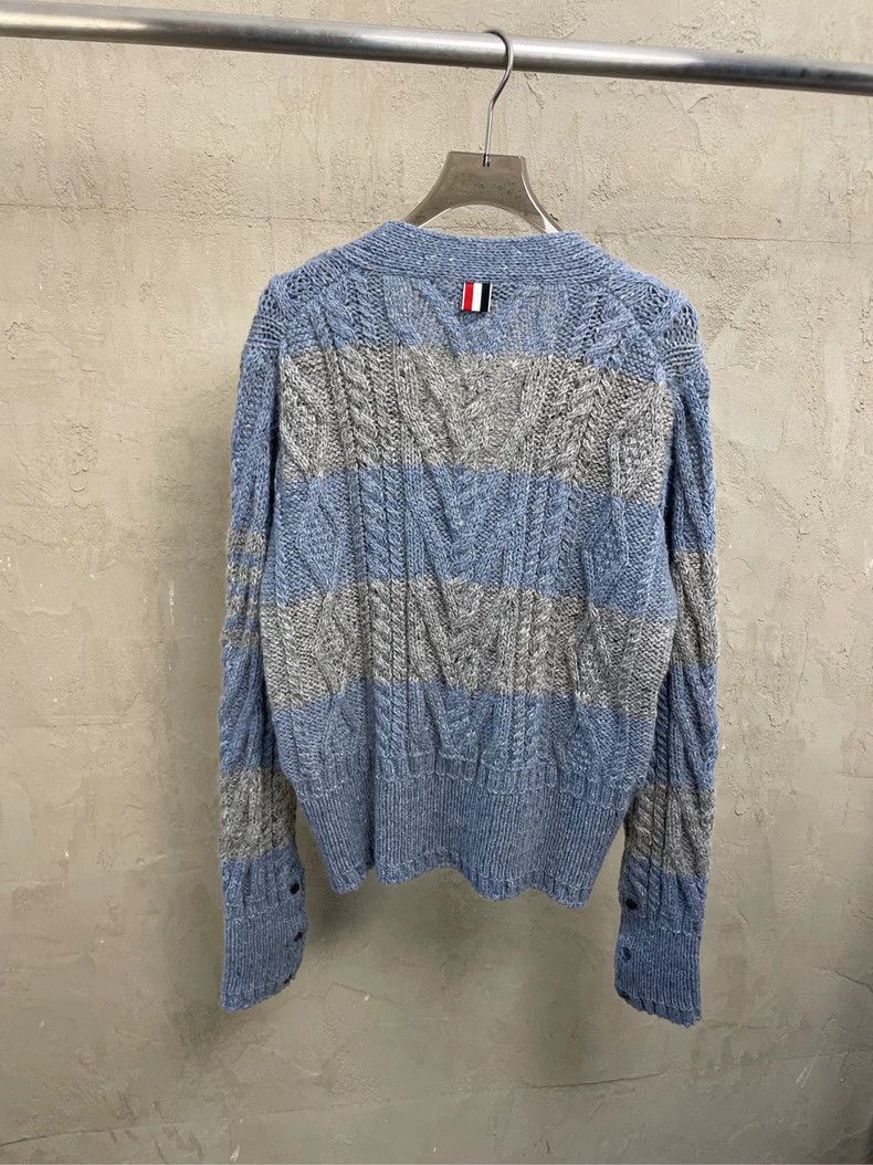 Thom Browne Thom browne Size 2 Four-striped wool sea wool jacket 2504 Size M / US 6-8 / IT 42-44 - 2 Thumbnail