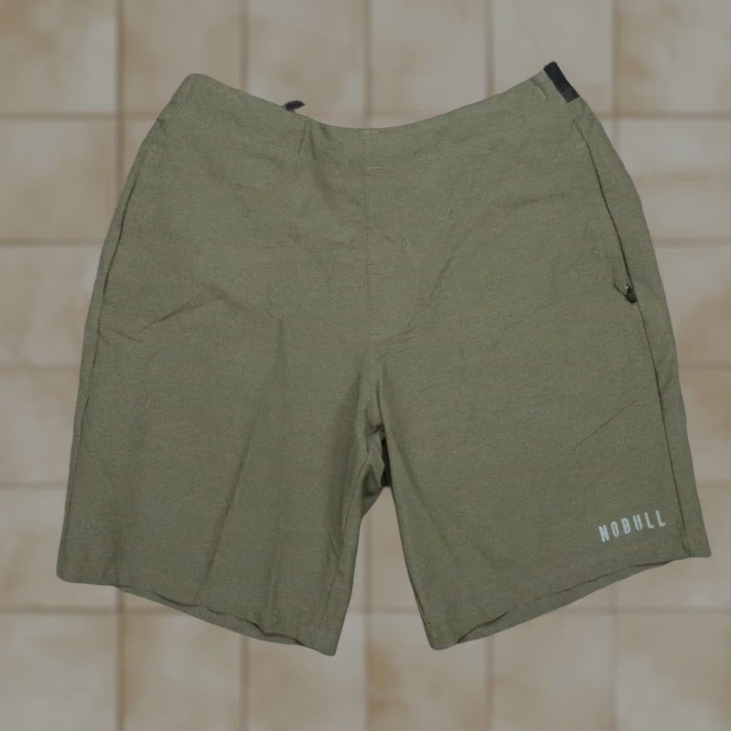 Vintage Nobull Shorts Mens M Green Lightweight Active Training Gym Performance Size US 31 - 1 Thumbnail
