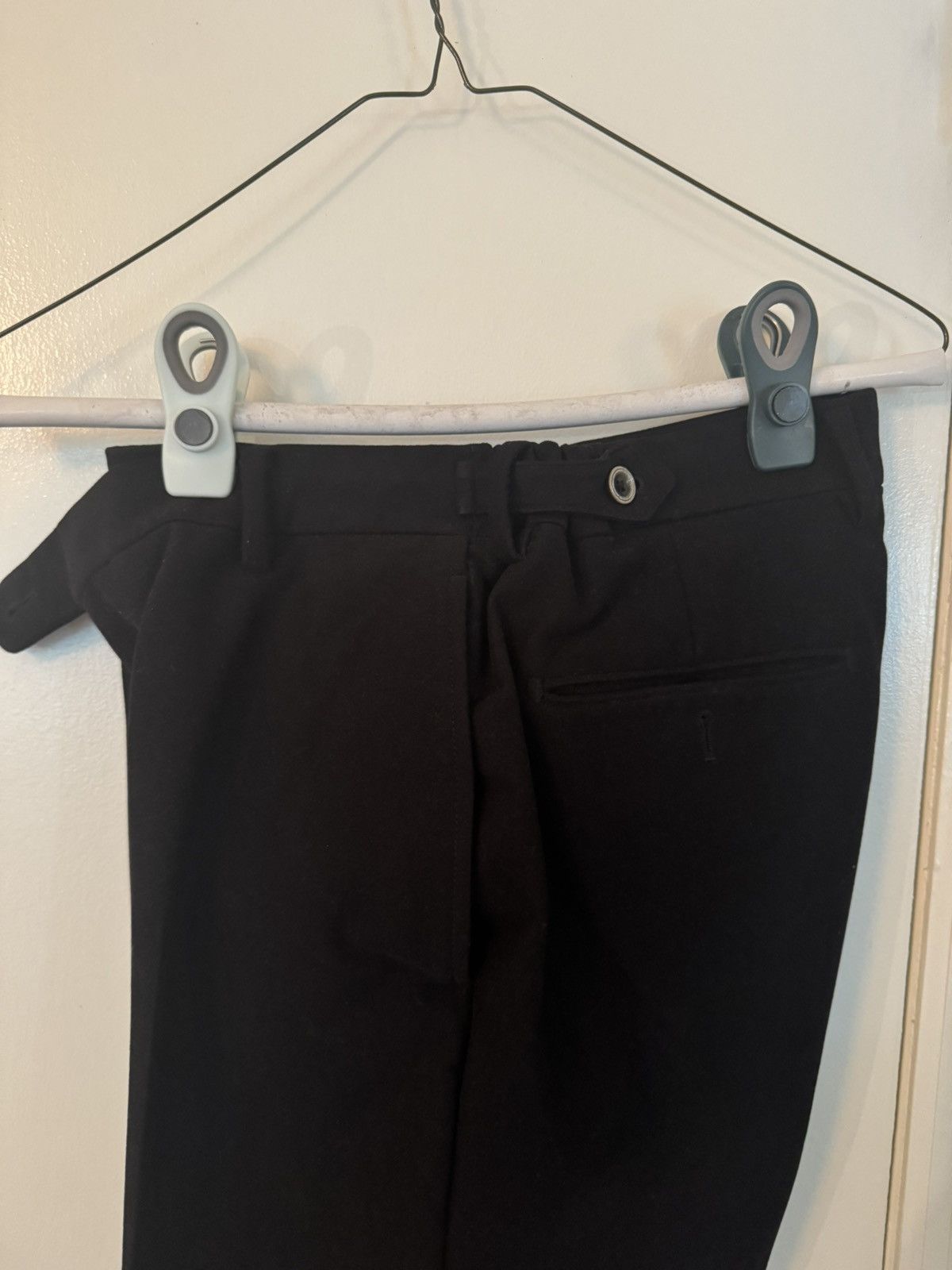 Phineas Cole Black wool pleated trouser Size US 29 - 4 Thumbnail