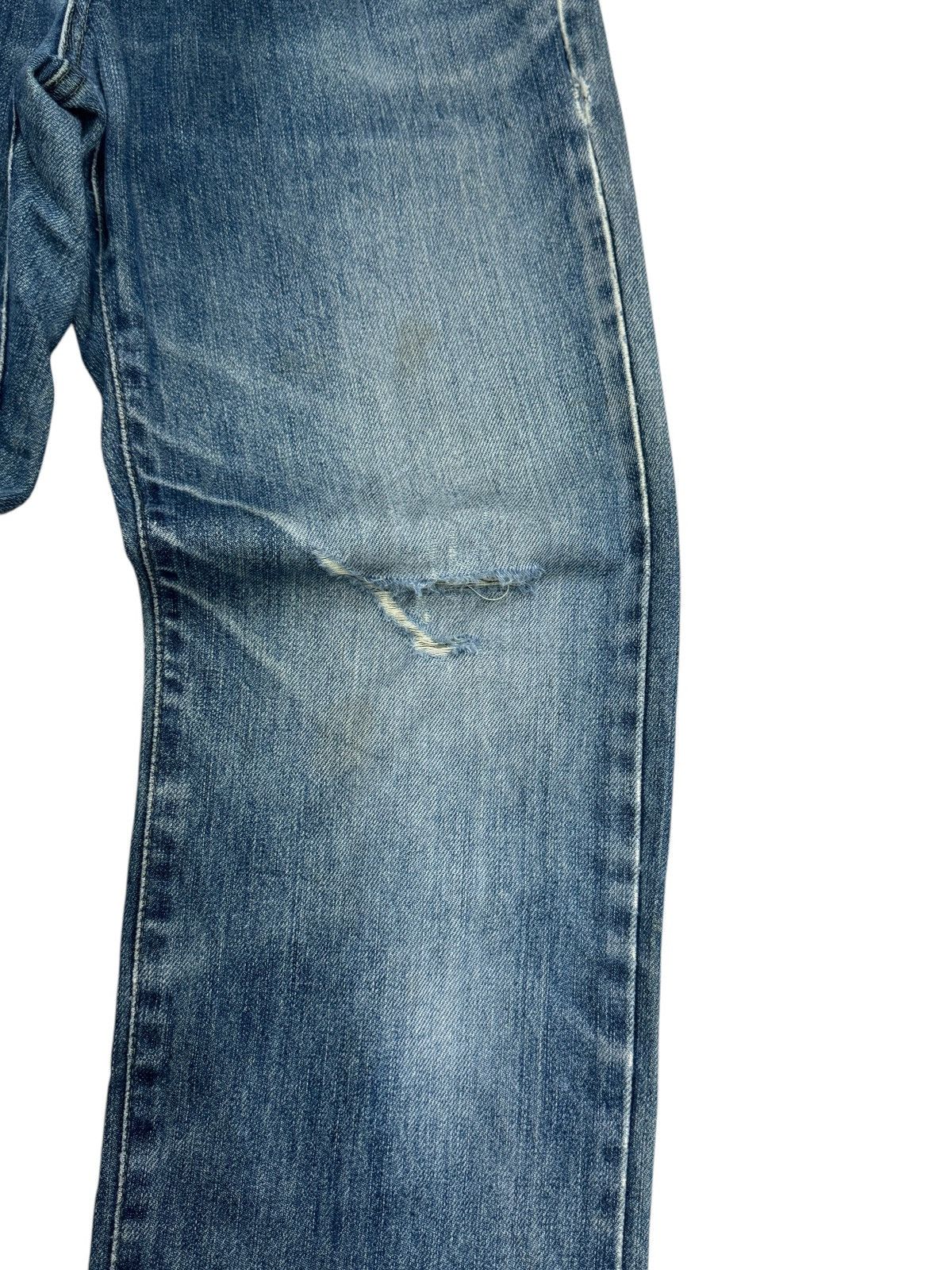 Edwin × Vintage EDWIN 403 DISTRESSED DESIGN DENIM JEANS Size US 28 / EU 44 - 7 Thumbnail