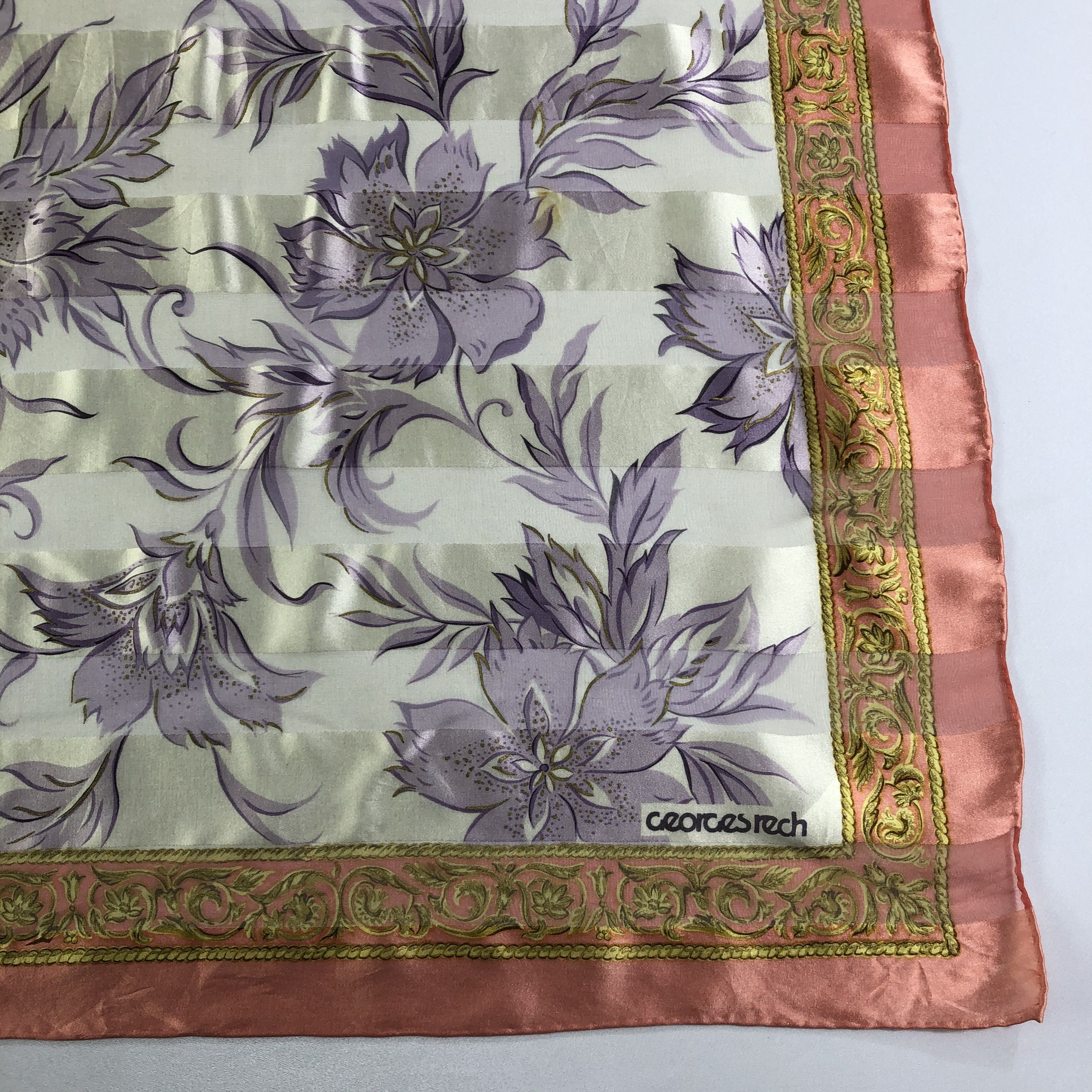 Vintage Vintage Georges Rech Silk Scarf Size ONE SIZE - 4 Thumbnail