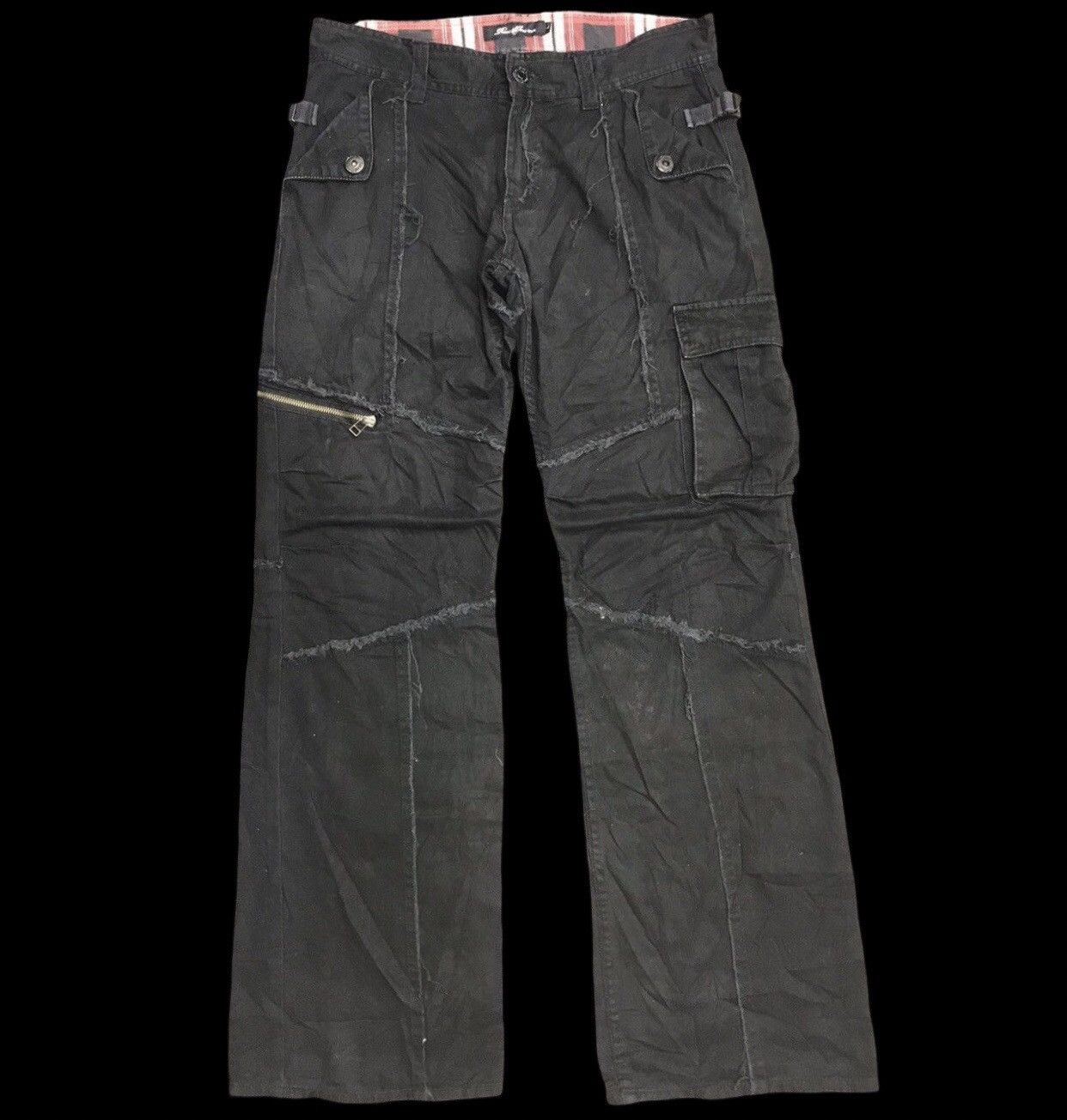 Japanese Brand × Seditionaries Flare🔥Root Three Japan Seditionaries Punk Cargo Pant Size US 32 / EU 48 - 1 Thumbnail