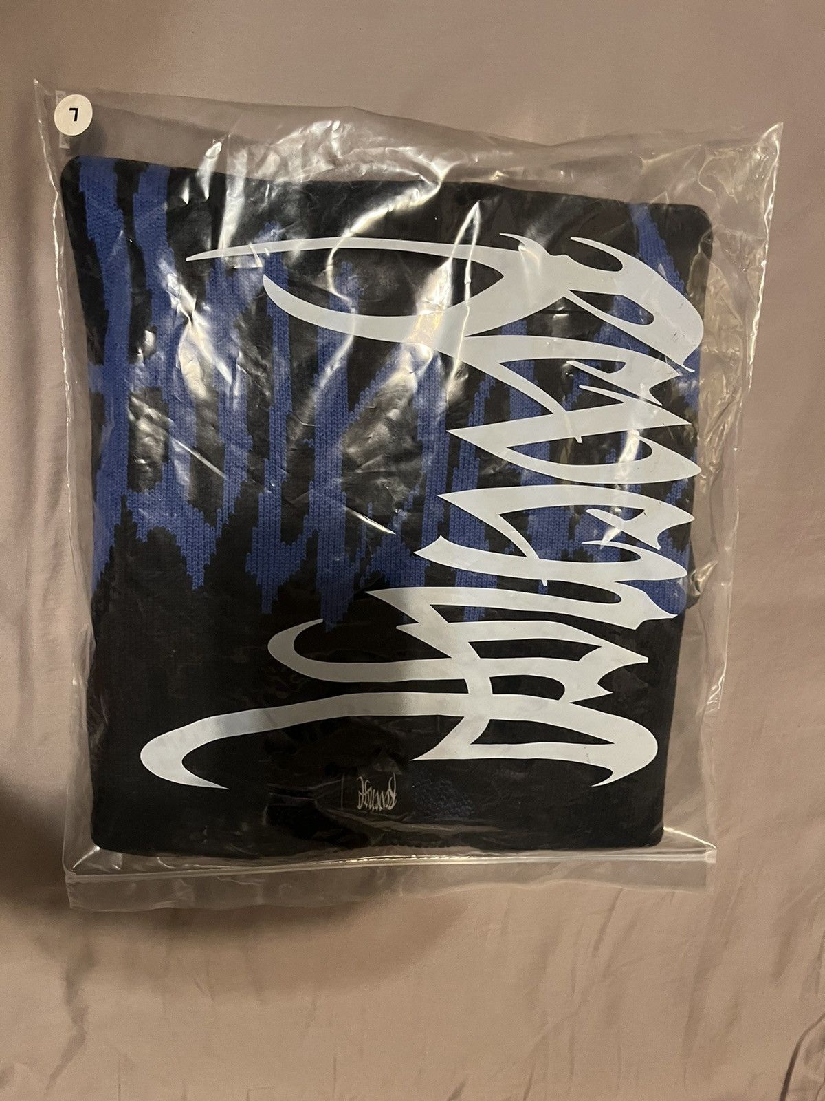 Revenge Revenge Black/Blue Arch Logo Knit Sweater Size US L / EU 52-54 / 3 - 5 Thumbnail