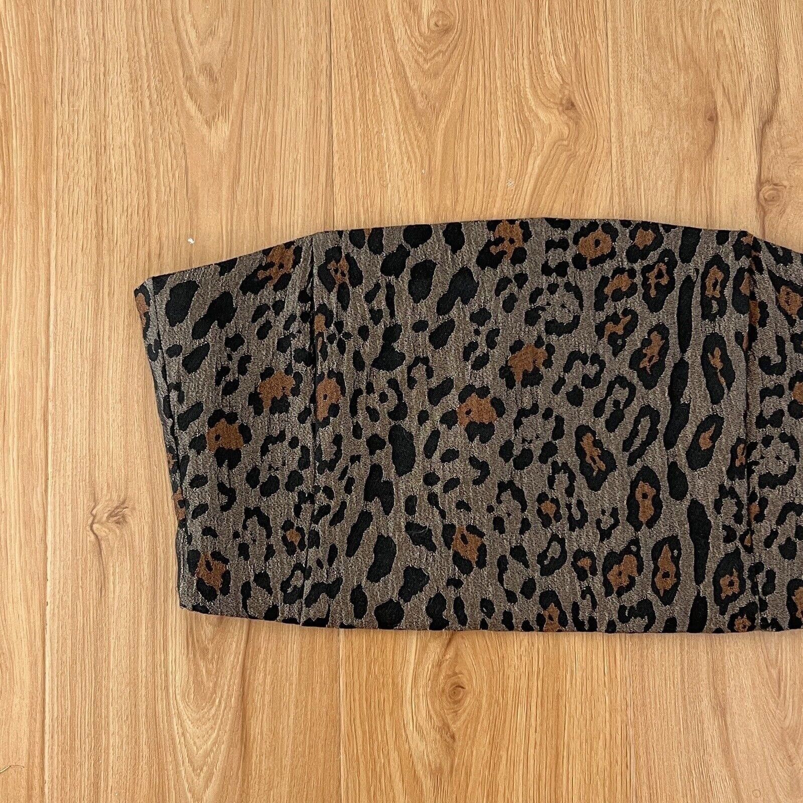 Ksubi new Ksubi womens top leopard brown tube corset medium 10 12 Size M / US 6-8 / IT 42-44 - 5 Thumbnail