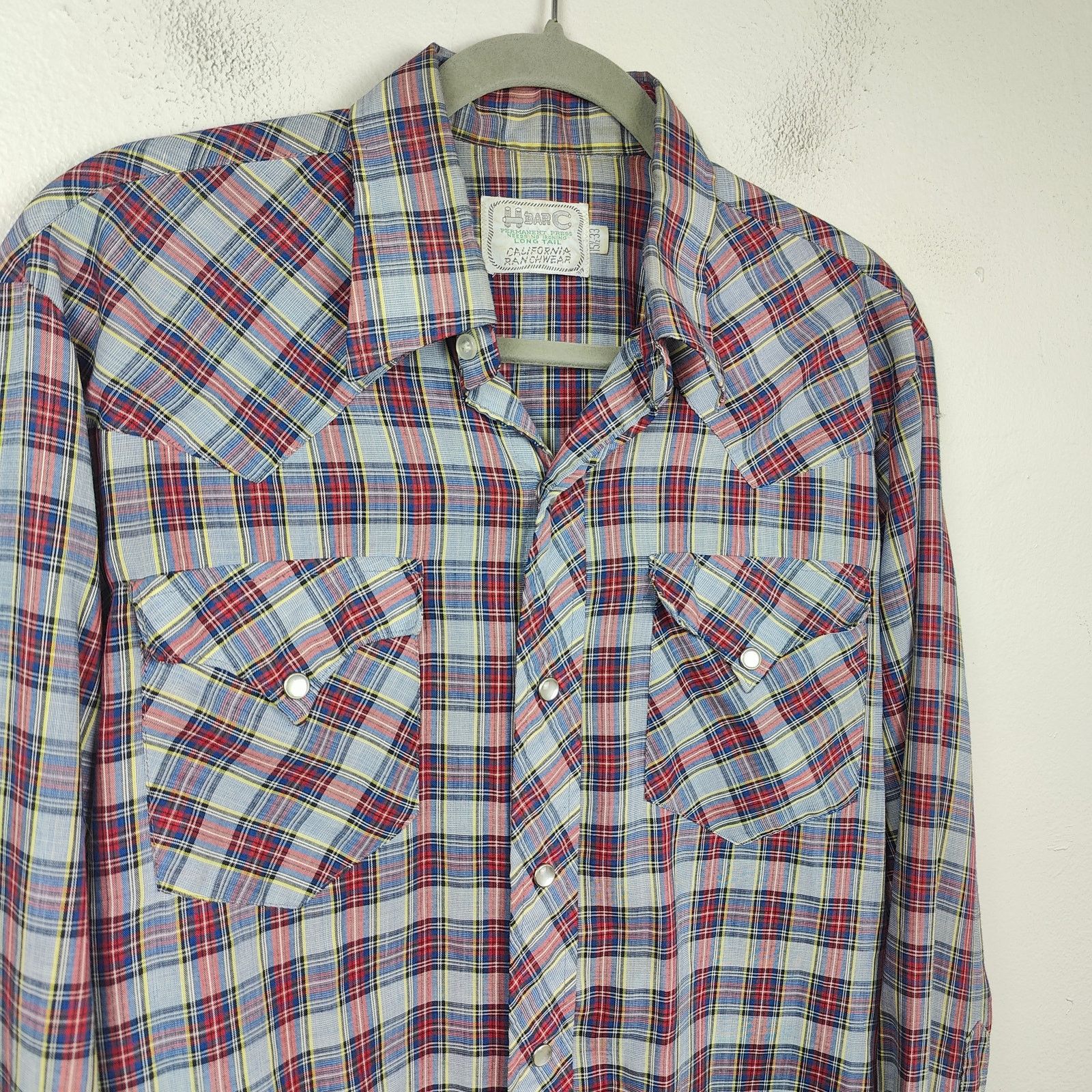 Other Vintage H Bar C California Ranchwear Pearl Snap Western Size US S / EU 44-46 / 1 - 2 Thumbnail