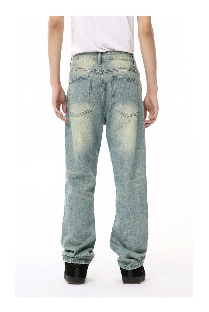 Japanese Brand American retro distressed washed gradient jeans Size US 32 / EU 48 - 5 Thumbnail