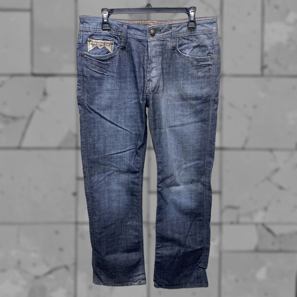 Buffalo David Bitton Buffalo Denim Jeans Button Fly Buffalo David Bitton Mens 33x33 Gordy Blue Regular Jeans Mens 33 Size US 33 - 1 Thumbnail