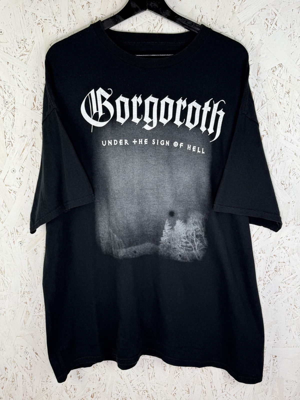 Band Tees Vintage Gorgoroth Under The Sign Of Hell Black Metal T-Shirt Size US XXL / EU 58 / 5 - 1 Thumbnail