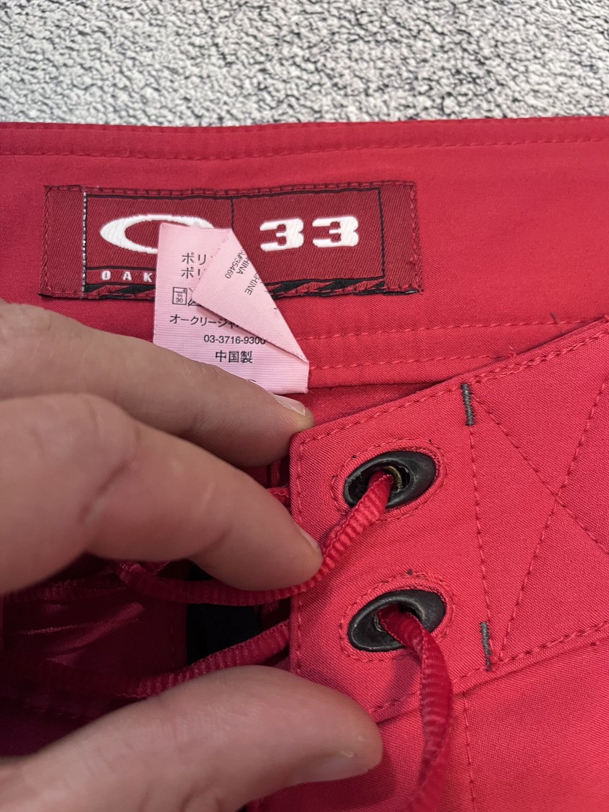 Oakley Oakley Vintage Board Shorts Red Size 33 Surf Zip Pocket Logo Size US 33 - 16 Thumbnail