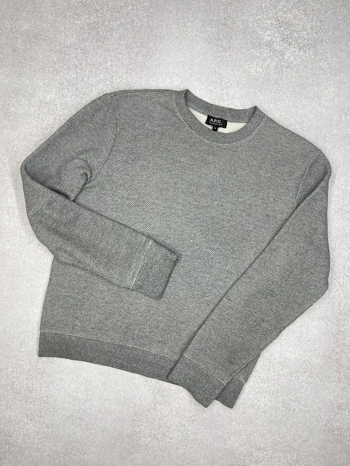 A.P.C. Mens APC Rue Madame Paris Grey Sweatshirt Size US M / EU 48-50 / 2 - 1 Thumbnail