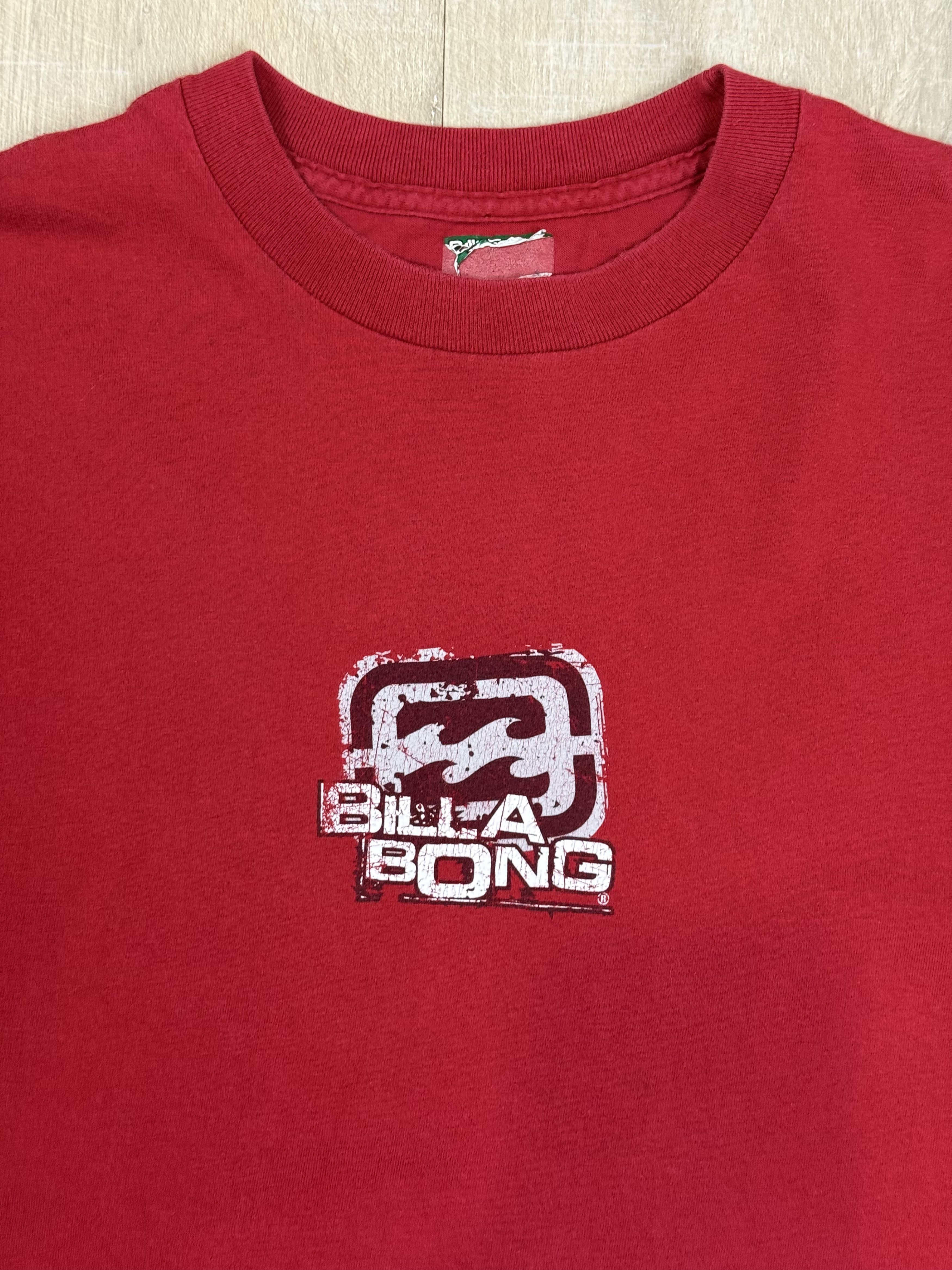 Billabong Vintage 90s Billabong Surf Style Graphic T-shirt Red Size US M / EU 48-50 / 2 - 5 Thumbnail