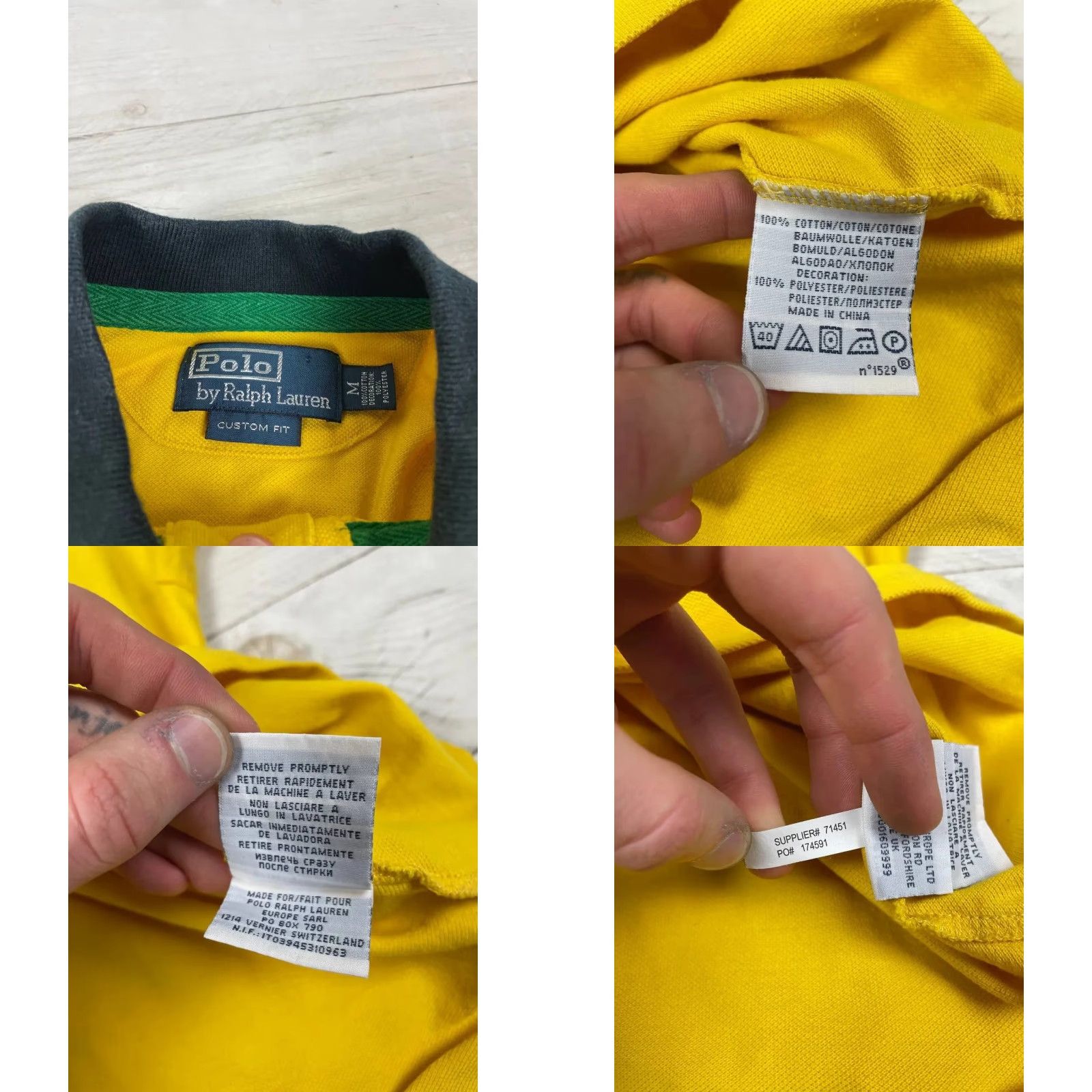 Polo Ralph Lauren VINTAGE Polo Ralph Lauren Brazil Rugby Polo Shirt Men Size M Yellow Polo Ralph Lauren Shirt XS? Size US M / EU 48-50 / 2 - 8 Thumbnail