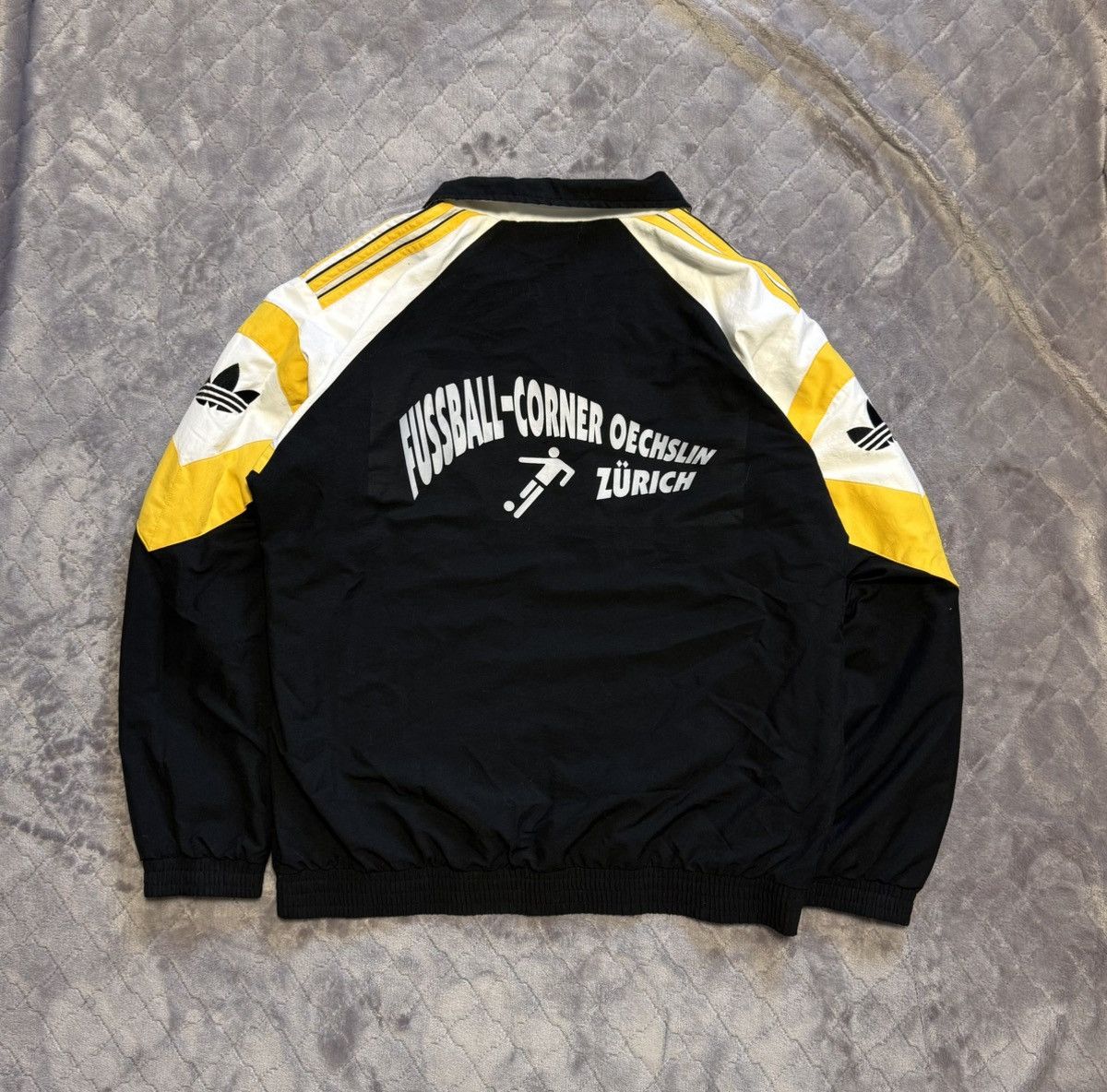 Adidas × Vintage Vintage 1990s Adidas Tracking Jacket Size US L / EU 52-54 / 3 - 4 Thumbnail
