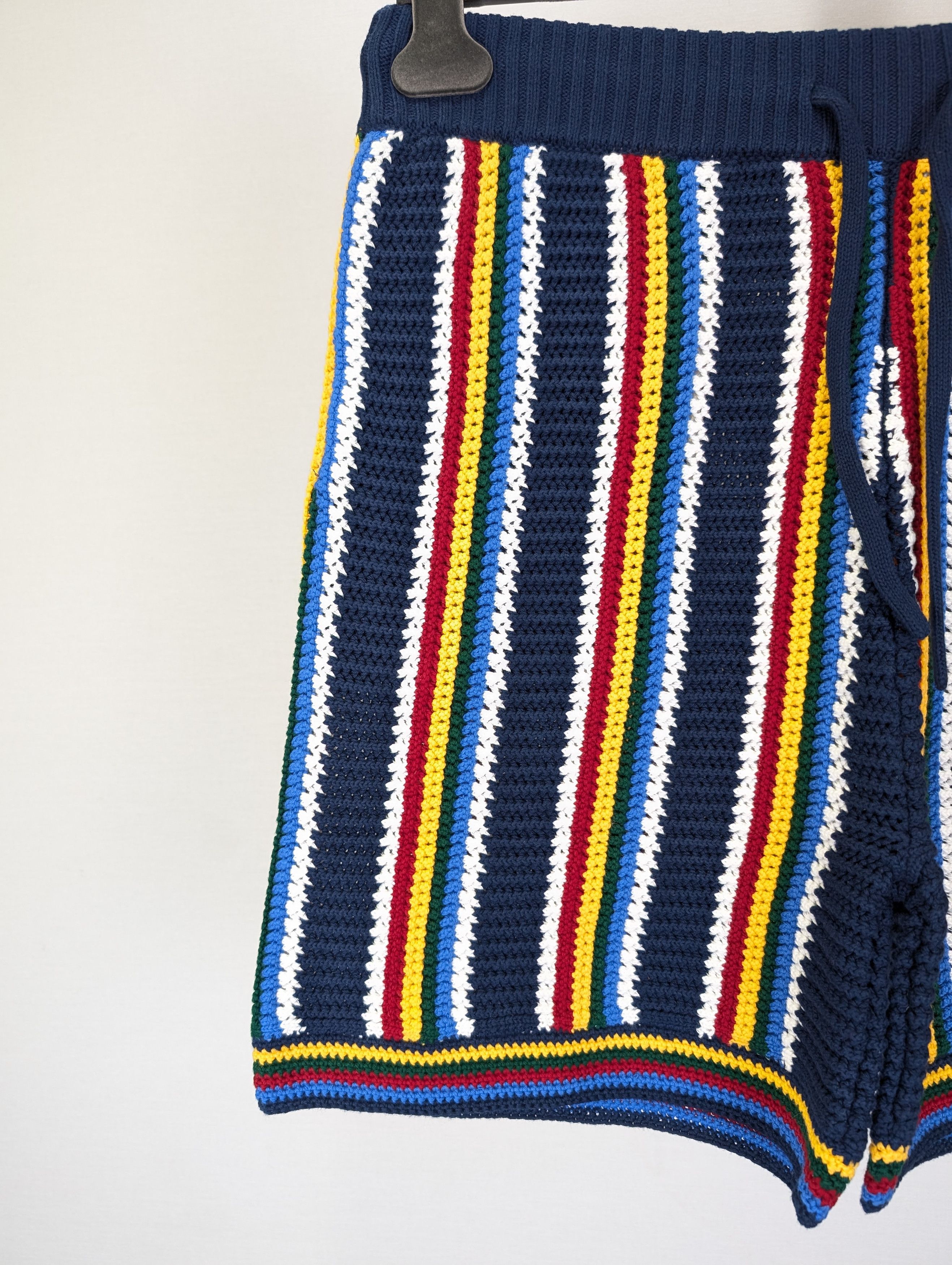 Casablanca o1rshd1 DUP / Cotton Crochet Shorts in Navy Size US 30 / EU 46 - 4 Thumbnail