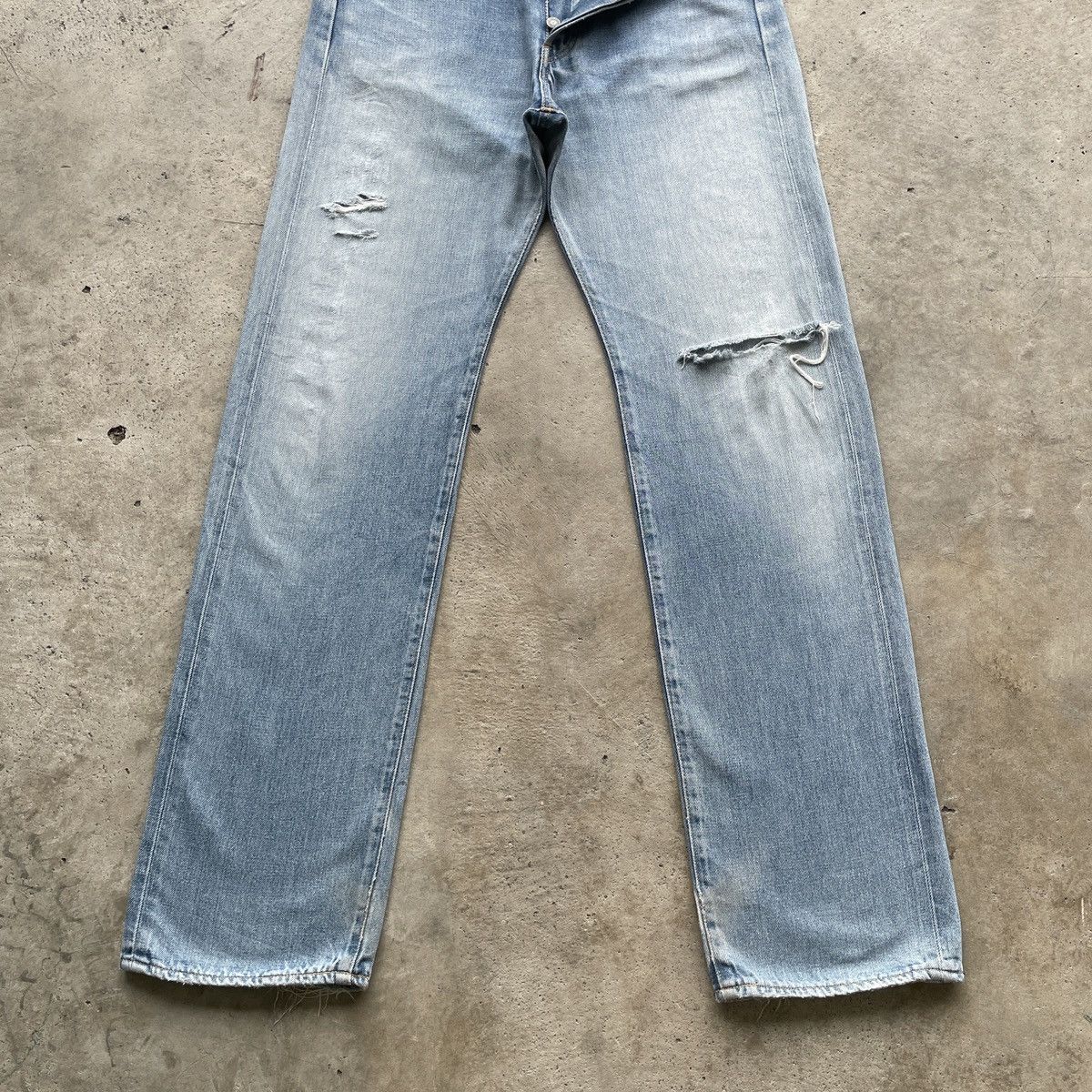Japanese Brand Vintage Edwin 505 Distressed Denim Faded Jeans Pants W30 Size US 30 / EU 46 - 4 Thumbnail