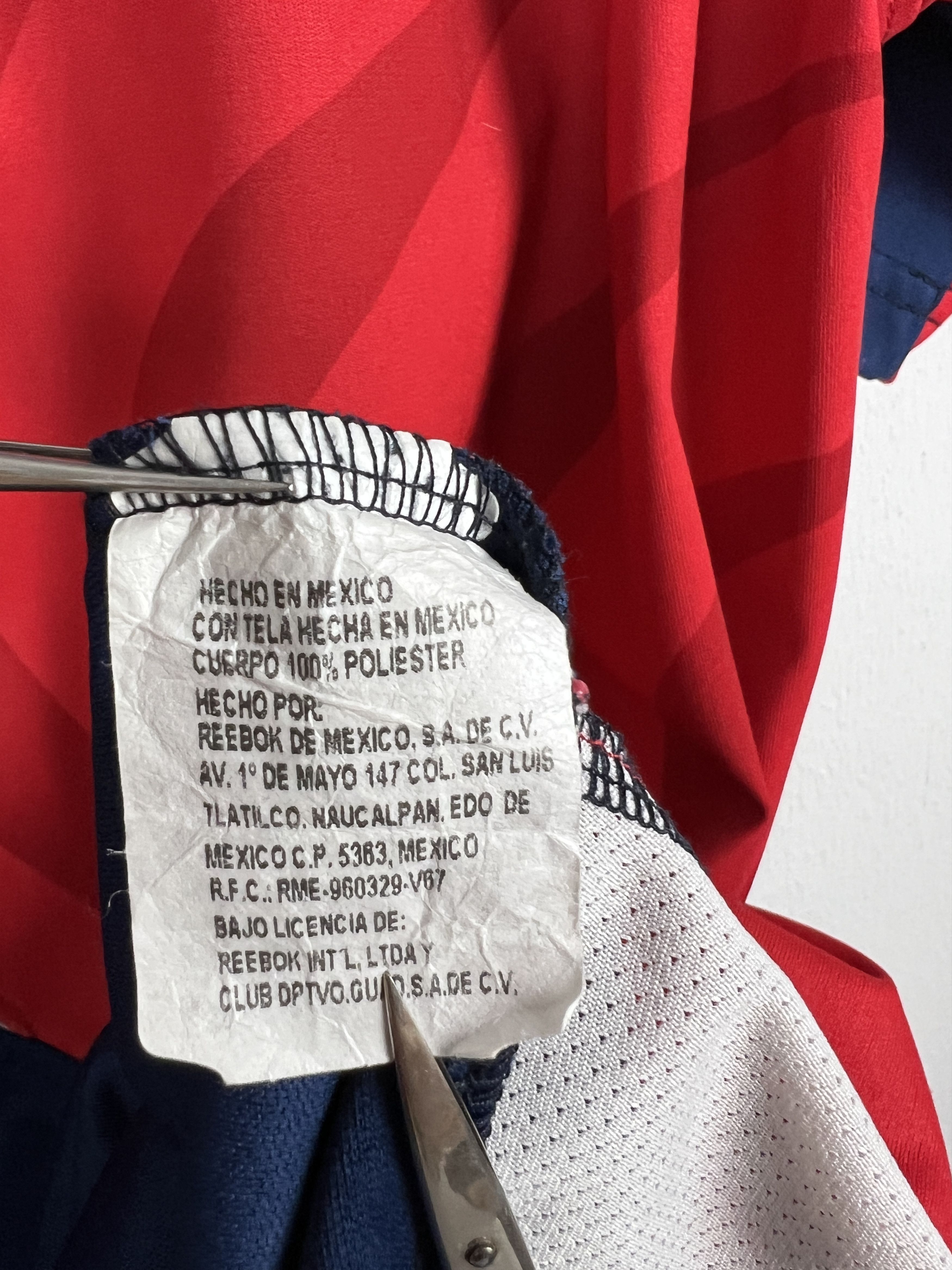 Reebok Chivas de Guadalajara football shirt Soccer #9 Bravo Jersey Size US L / EU 52-54 / 3 - 7 Thumbnail