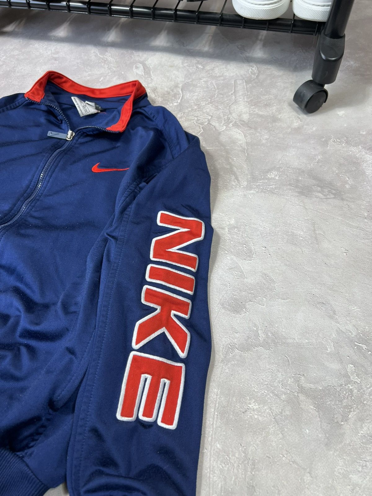 Nike × Vintage Vintage 90s Nike Zip Jacket Size US S / EU 44-46 / 1 - 6 Thumbnail