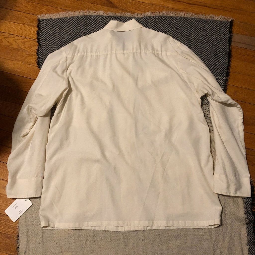 Japanese Brand S H SHIRTS Fatigue Shirt - Natural Wool Silk - L NWT $875 Size US L / EU 52-54 / 3 - 13 Thumbnail