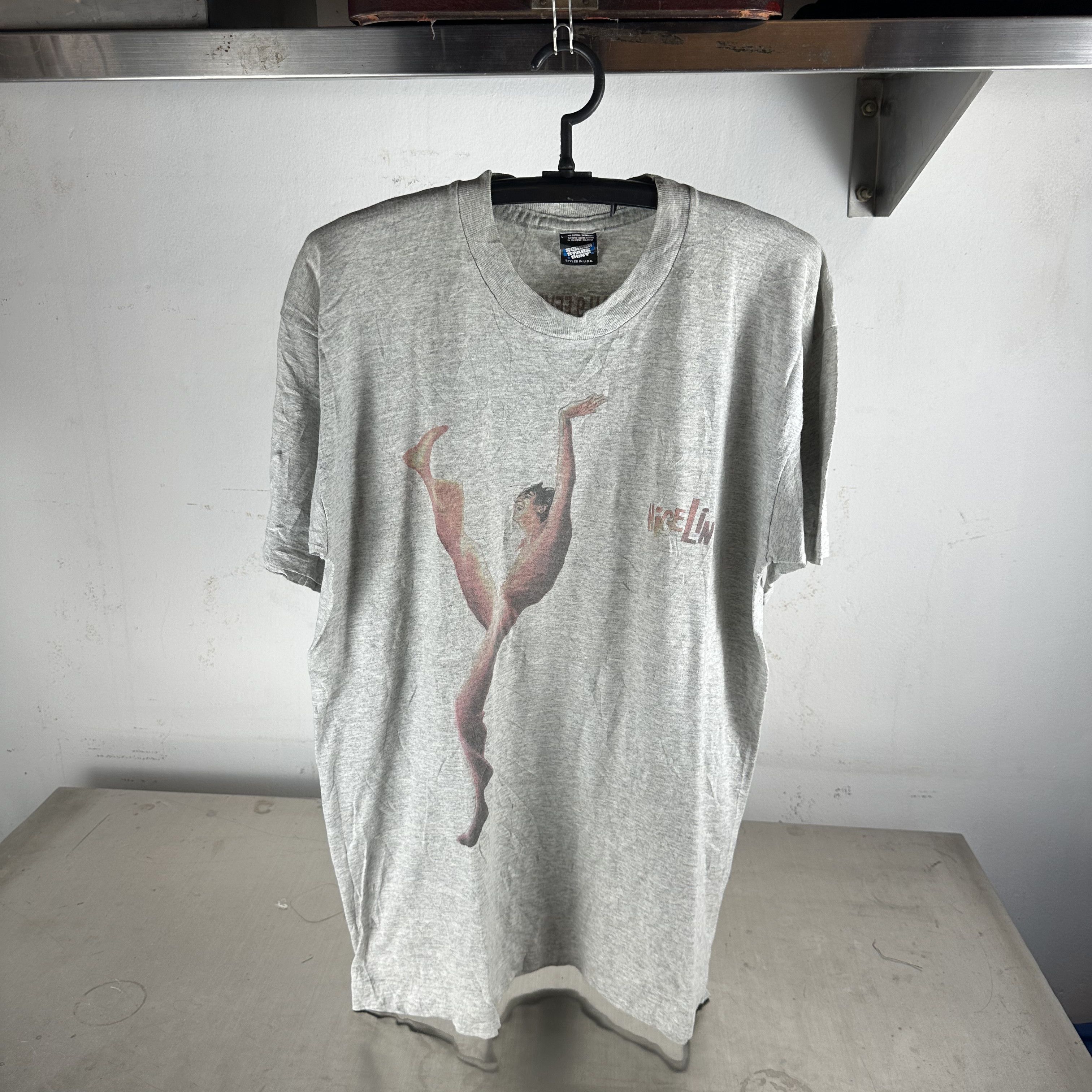 Vintage ​​​​Vintage 90s Hige Lin Paris Dance France Tour T-Shirt Size US XL / EU 56 / 4 - 1 Thumbnail