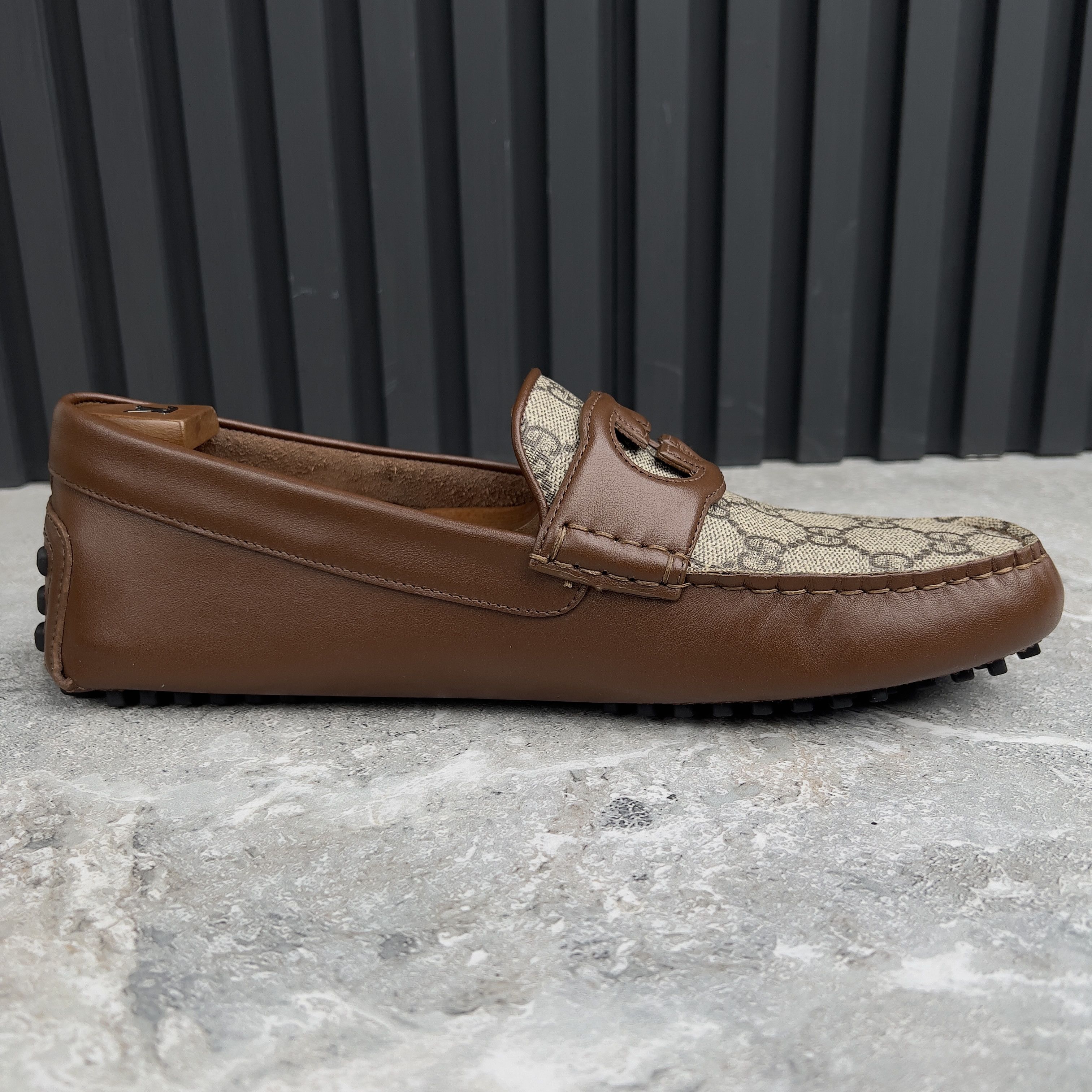 Gucci GUCCI Ayrton Interlocking GG Supreme Canvas Driver Moccasins Size US 9 / EU 42 - 7 Thumbnail