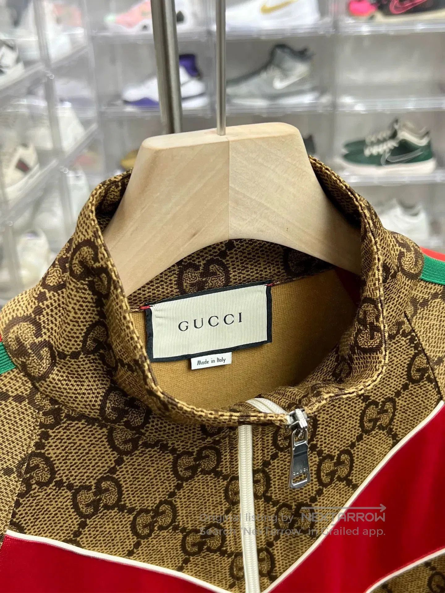 Gucci GUCCI Red Blue Striped Zip Jacket. Size US M / EU 48-50 / 2 - 4 Thumbnail