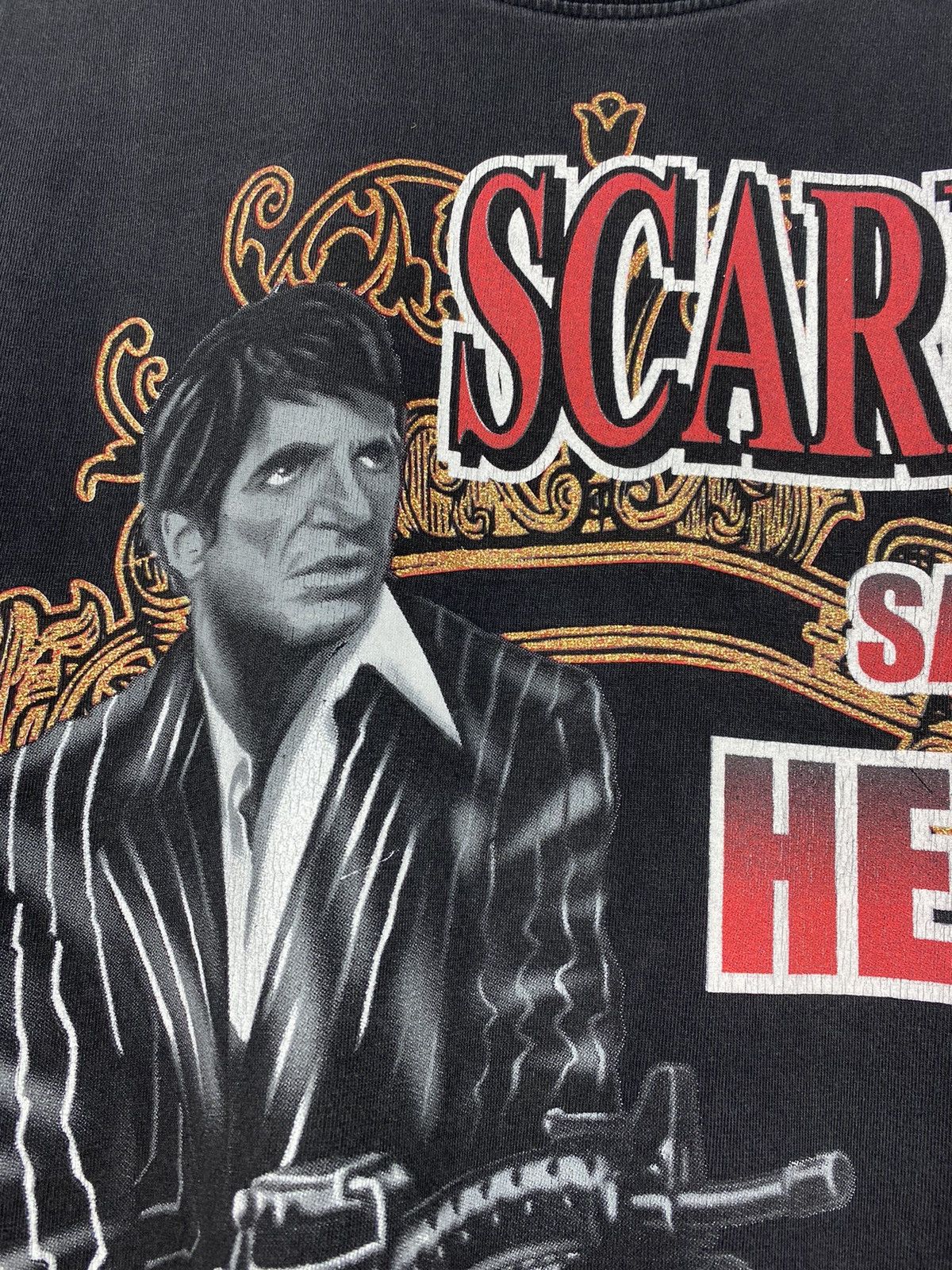 Vintage Vintage Scarface Say Hello To My Little Friend T Shirt Y2K Size US XL / EU 56 / 4 - 3 Thumbnail