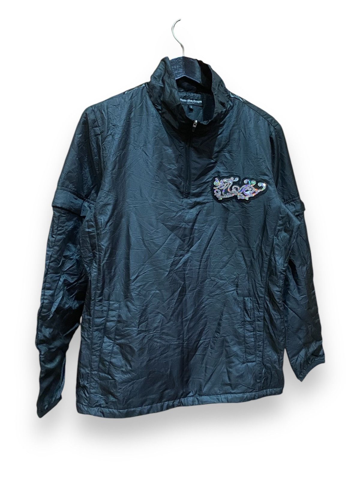 Japanese Brand VINTAGE DANCE WITH DRAGON HALF ZIPPER JACKET Size US S / EU 44-46 / 1 - 2 Thumbnail