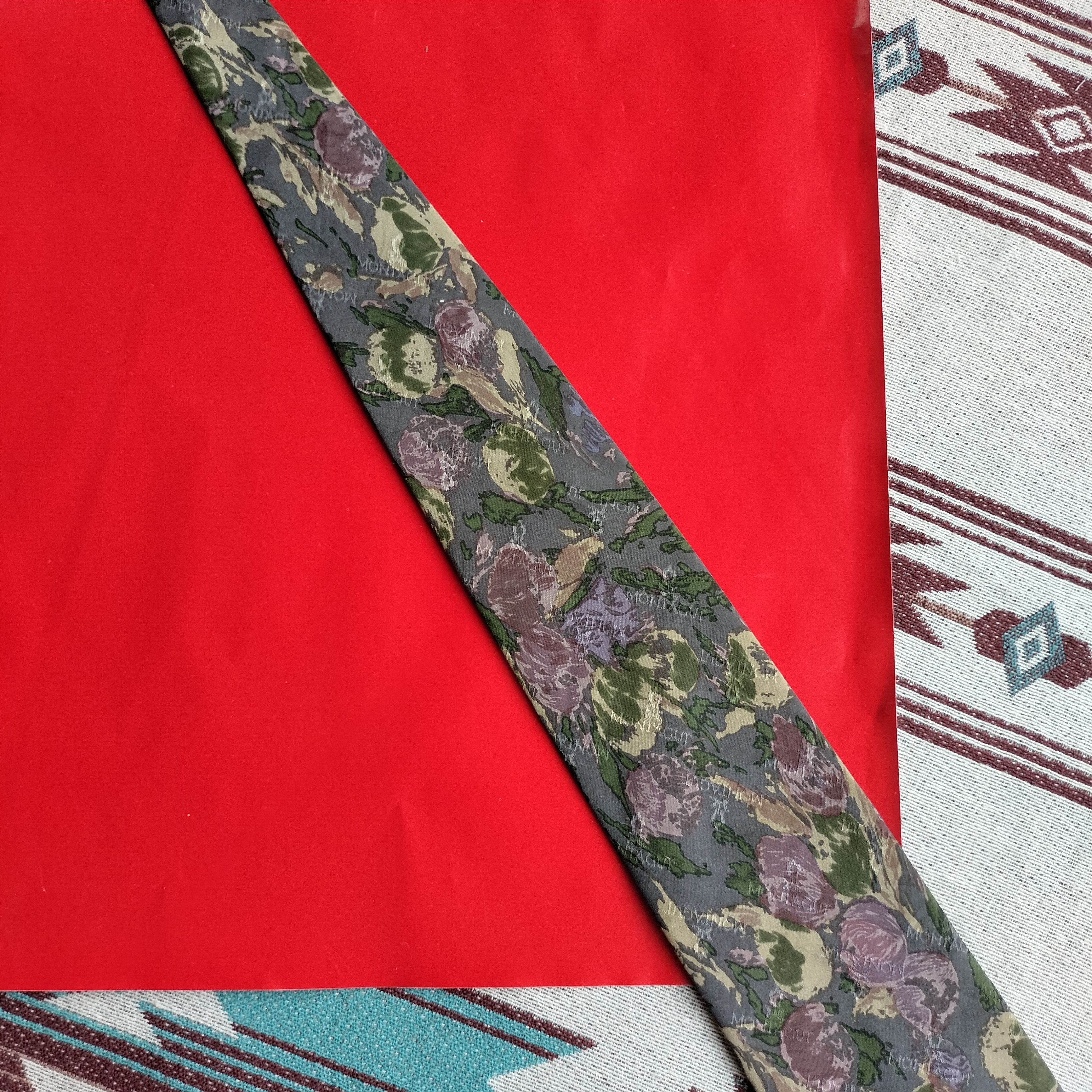 Montagut Vintage Montagut paris floral silk tie Size ONE SIZE - 9 Thumbnail
