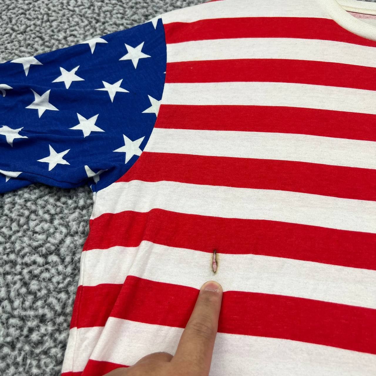 NEFF American Flag Shirt Men Short Sleeve Crew Neck Cotton L Size US L / EU 52-54 / 3 - 3 Thumbnail
