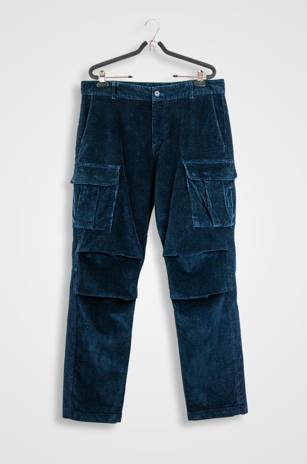 Diesel Diesel Navy Corduroy Cargo Pants - Size IT 52 Size US 36 / EU 52 - 1 Thumbnail