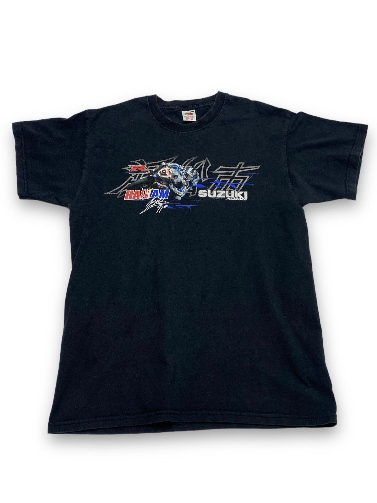 Japanese Brand Vintage SUZUKI HASIAM Big Logo Black T Shirt Size US M / EU 48-50 / 2 - 1 Thumbnail