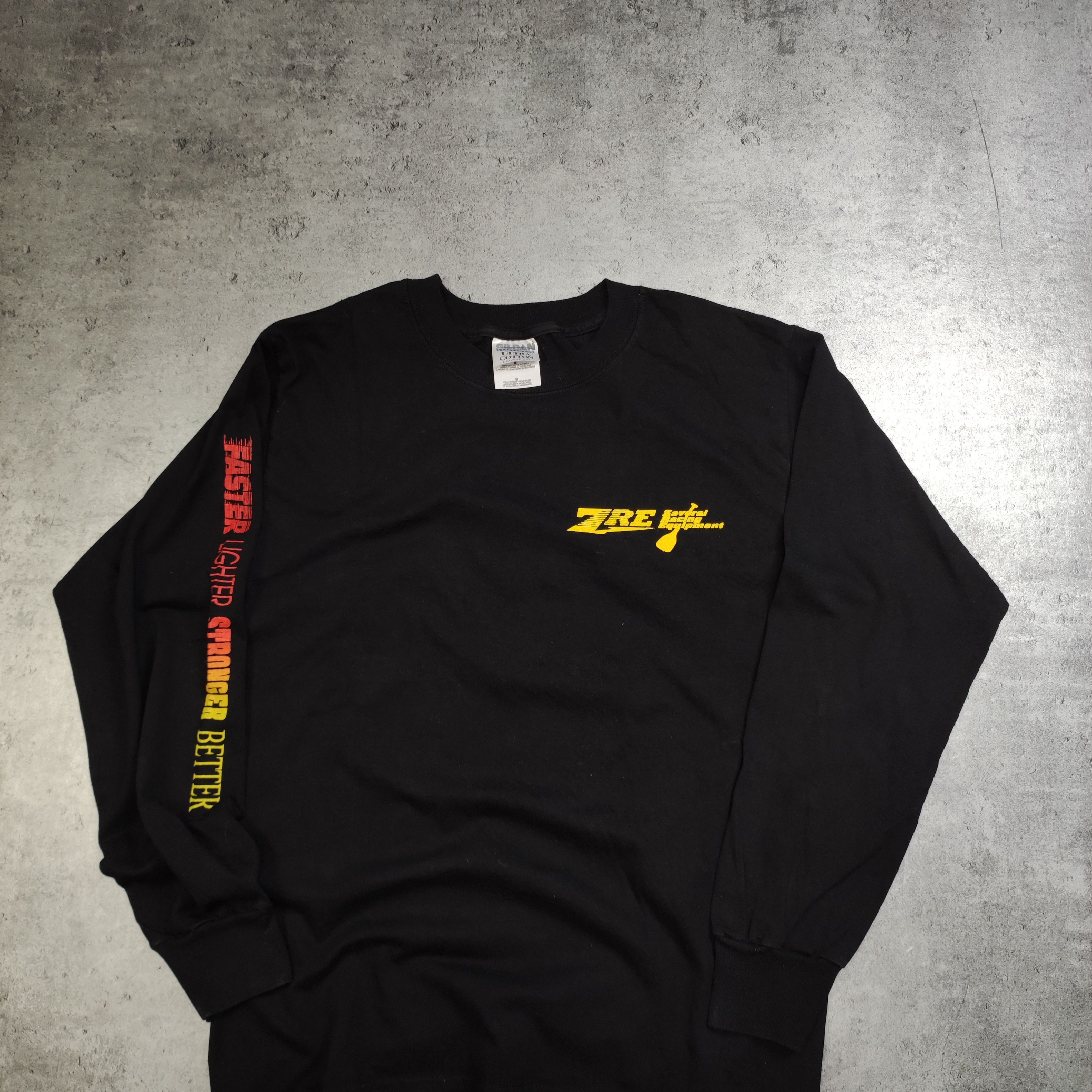 Band Tees × Vintage Vintage 90s Faster Lighter Stronger Back Logo Longsleeve Size US L / EU 52-54 / 3 - 3 Thumbnail
