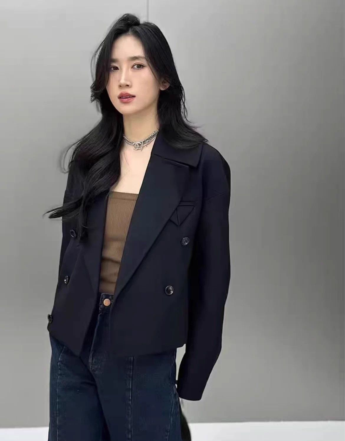 Bottega Veneta BV inverted triangle silhouette blazer black 40 Size S / US 4 / IT 40 - 4 Thumbnail