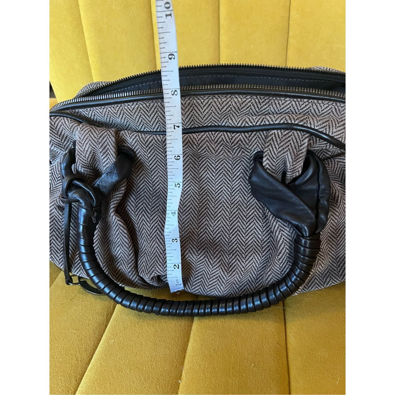 Giorgio Armani Giorgio Armani vintage fabric with Leather Hand Bag Size ONE SIZE - 10 Thumbnail