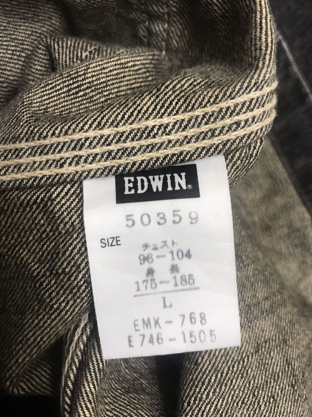 Edwin 💥ARCHIVAL💥VTG EDWIN BLACK WASH CHORE JACKET F361 Size US L / EU 52-54 / 3 - 16 Thumbnail