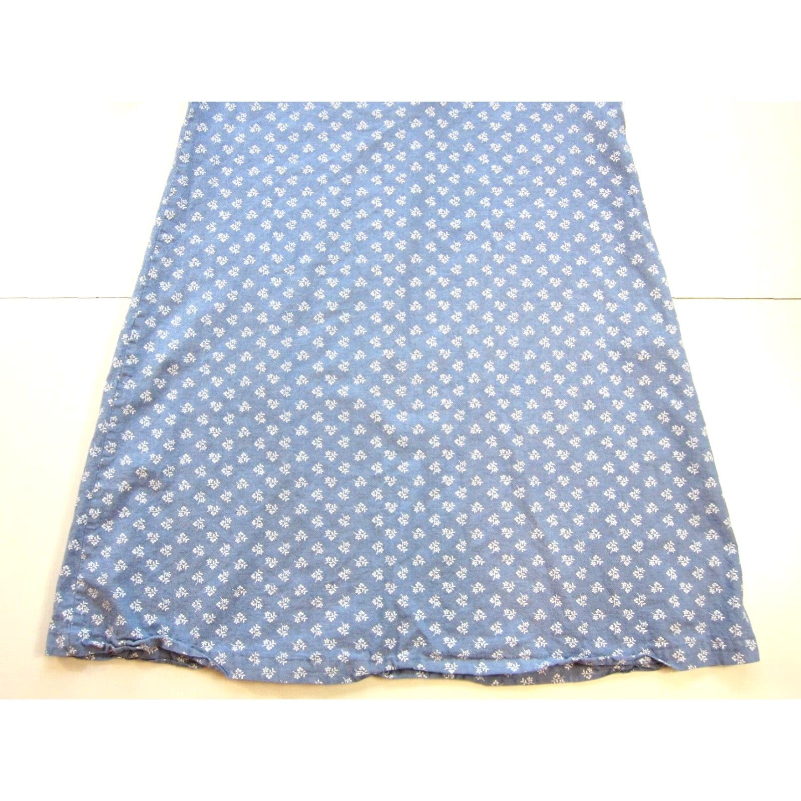 Vintage VINTAGE Vicki Wayne's 100% Cotton Floral Blue White Short Sleeve Midi Dress 12/Large Size 34" / US 12 / IT 48 - 6 Thumbnail