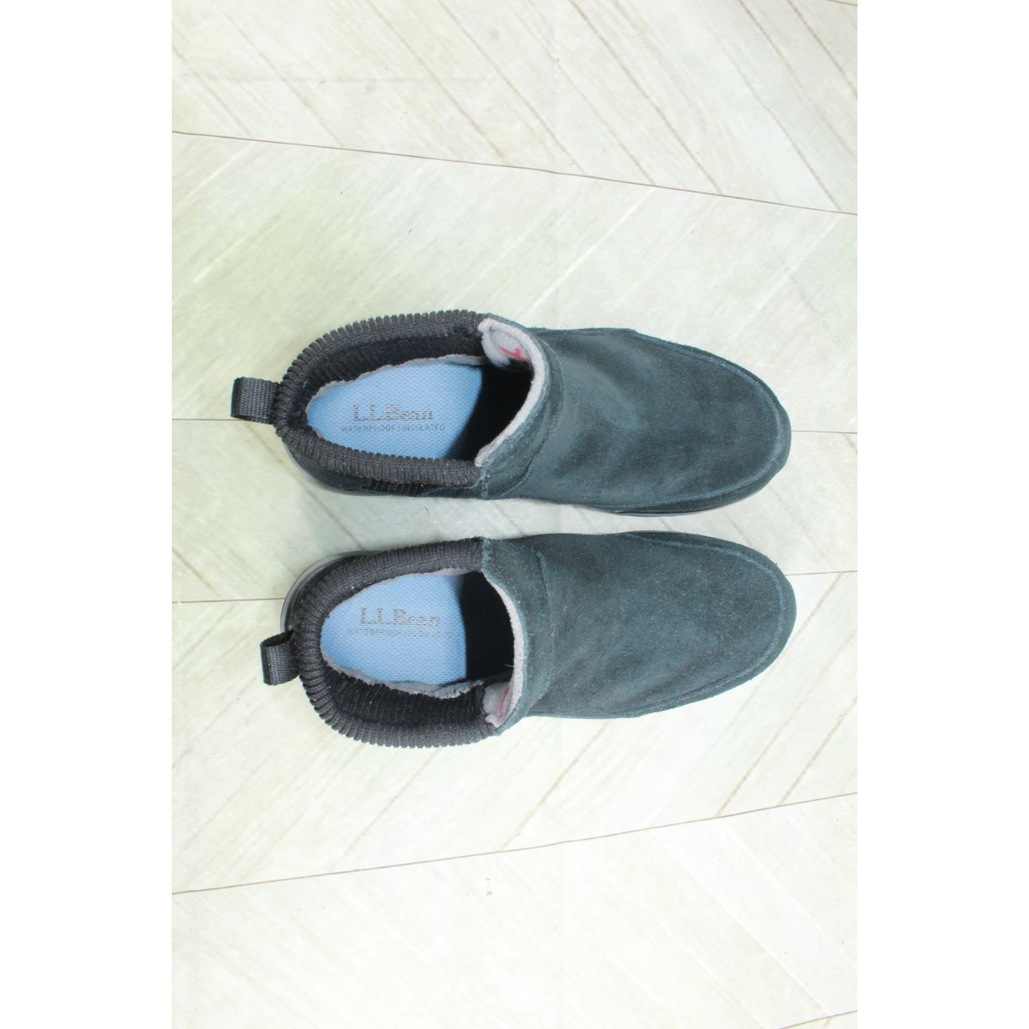 L.L. Bean LL Bean Black Suede Pull On Waterproof Insulated Ankle Boots Size US 7.5 / IT 37.5 - 7 Thumbnail