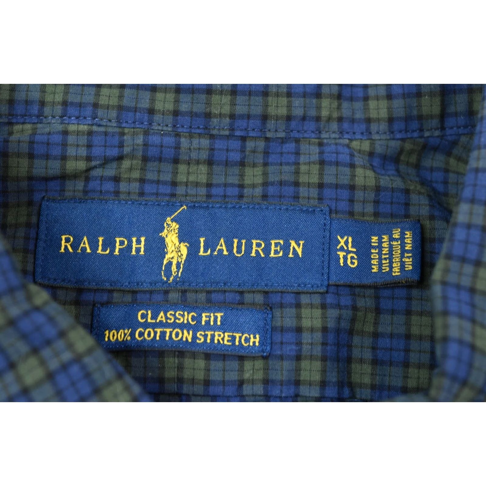 Ralph Lauren Ralph Lauren Shirt Mens XL Blue Green Plaid Cotton Long Sleeve Button-Down Size US XL / EU 56 / 4 - 6 Thumbnail